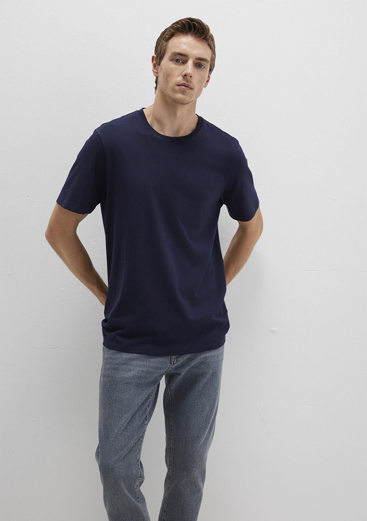 Mavi Bisiklet Yaka Lacivert Basic Tişört Regular Fit / Normal Kesim 0612863-86415