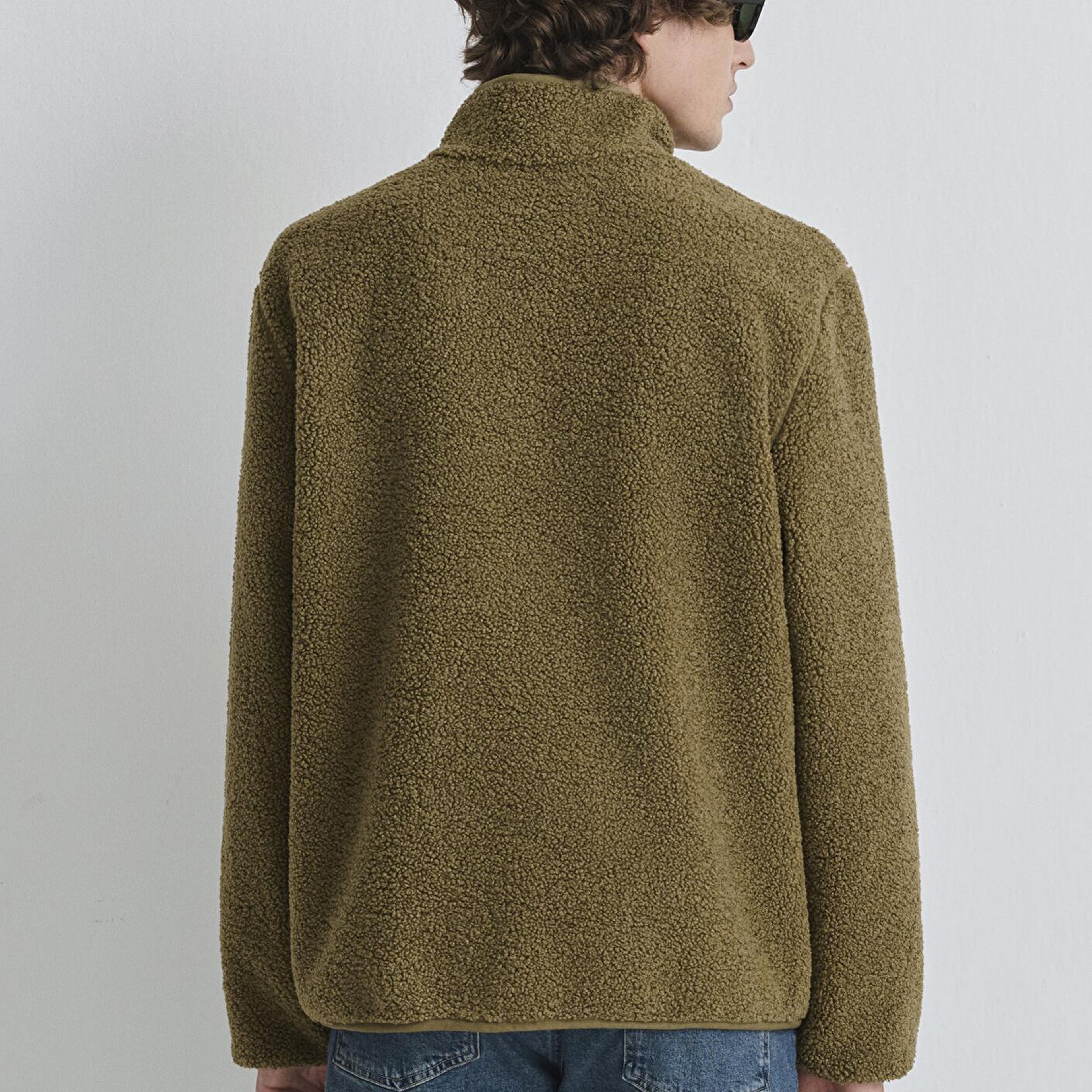 Mavi Dik Yaka Kahverengi Sweatshirt Loose Fit / Bol Rahat Kesim 0110737-70362