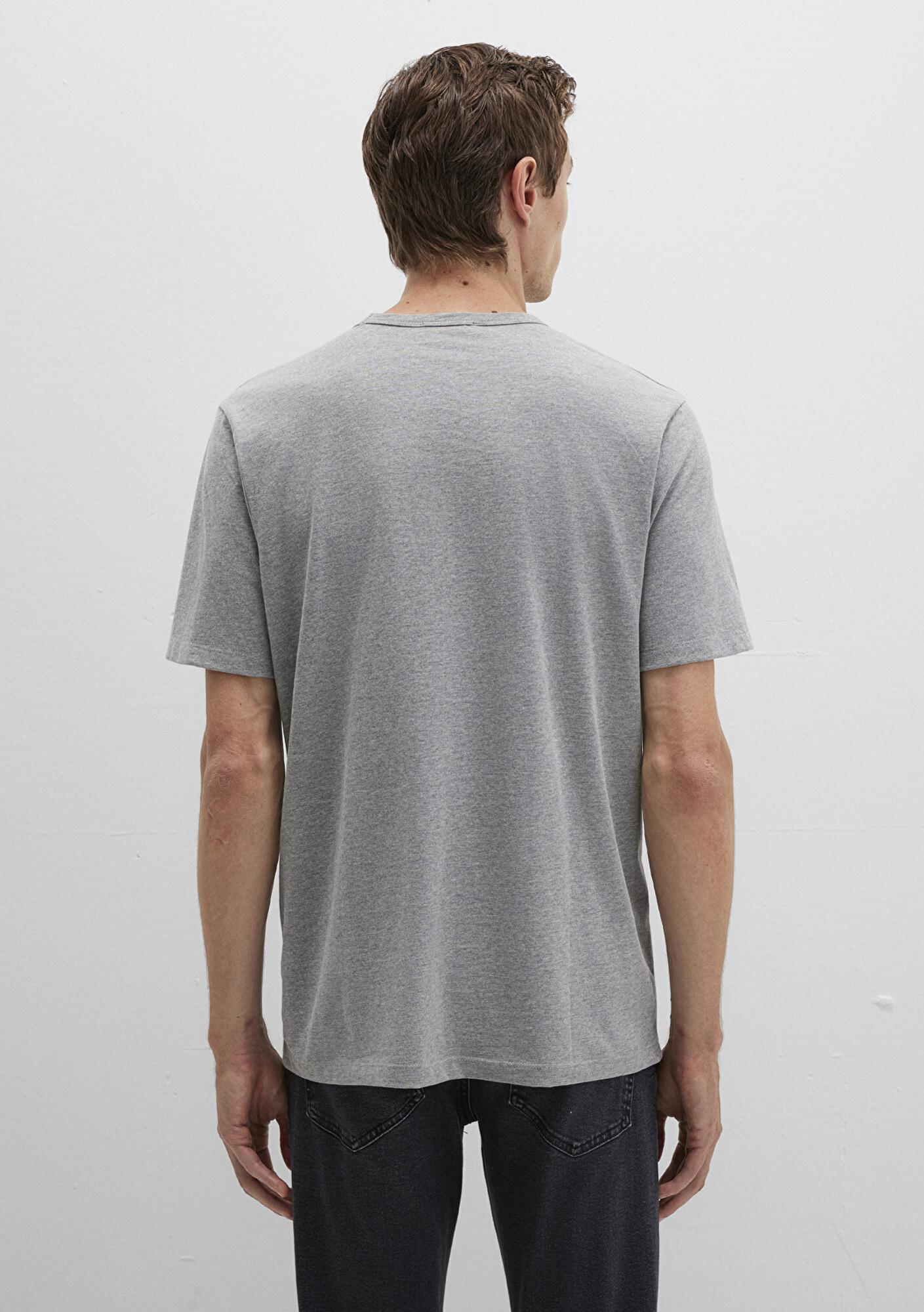 Mavi Mavi Black Gri Basic Tişört Regular Fit / Normal Kesim 0612854-80018