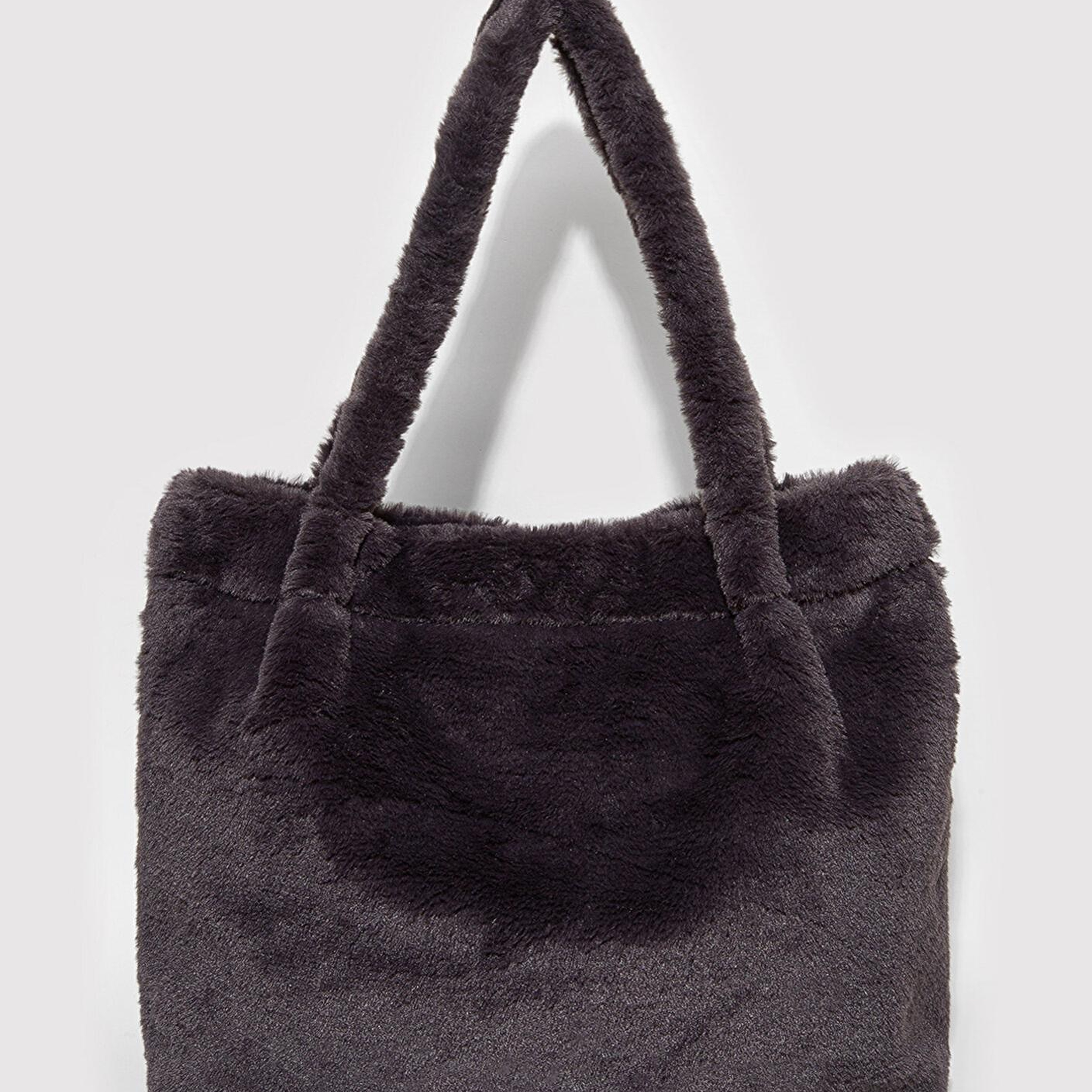 Mavi Antrasit Peluş Omuz Çantası 197617-80867