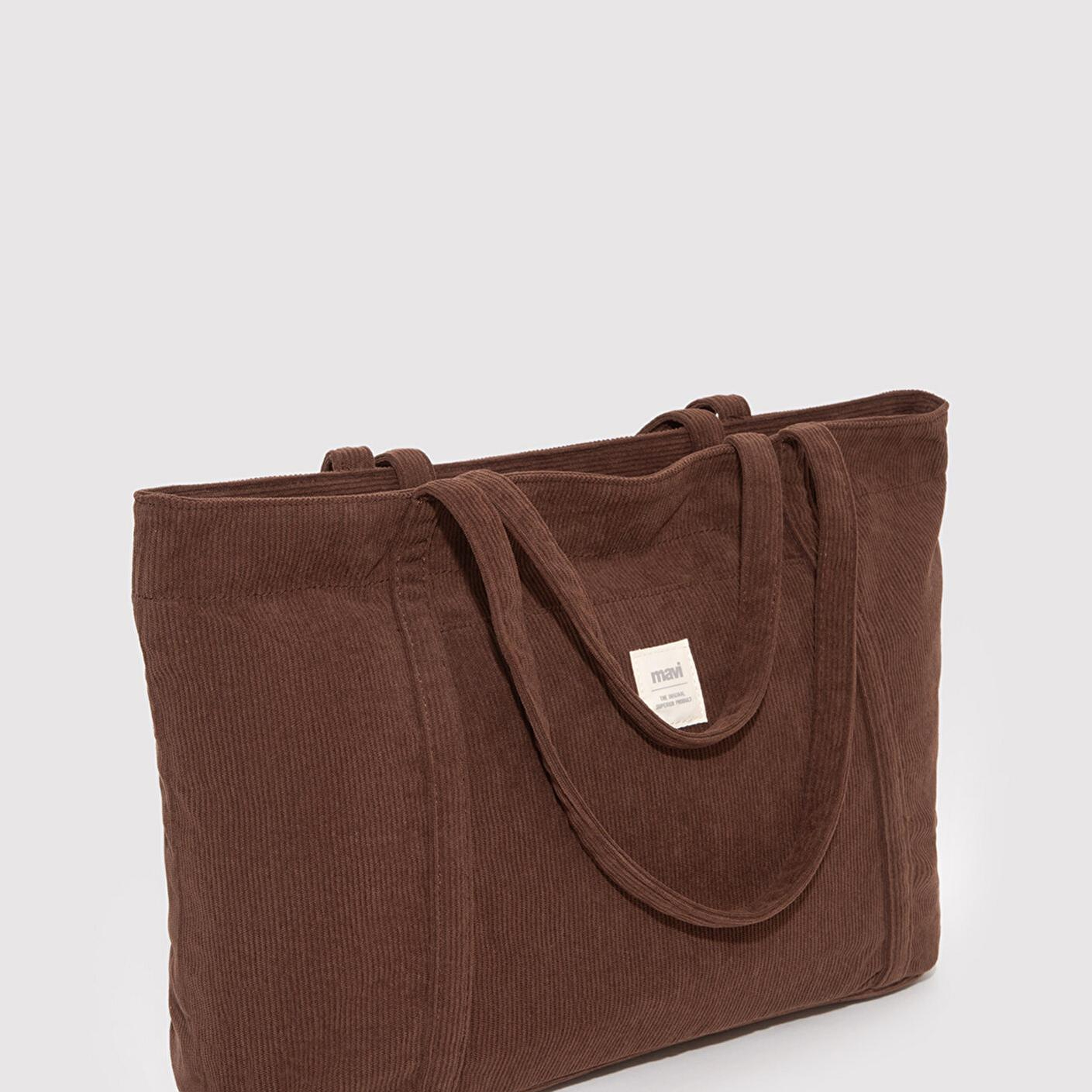 Mavi Kahverengi Kadife Omuz Çantası 1913398-71595