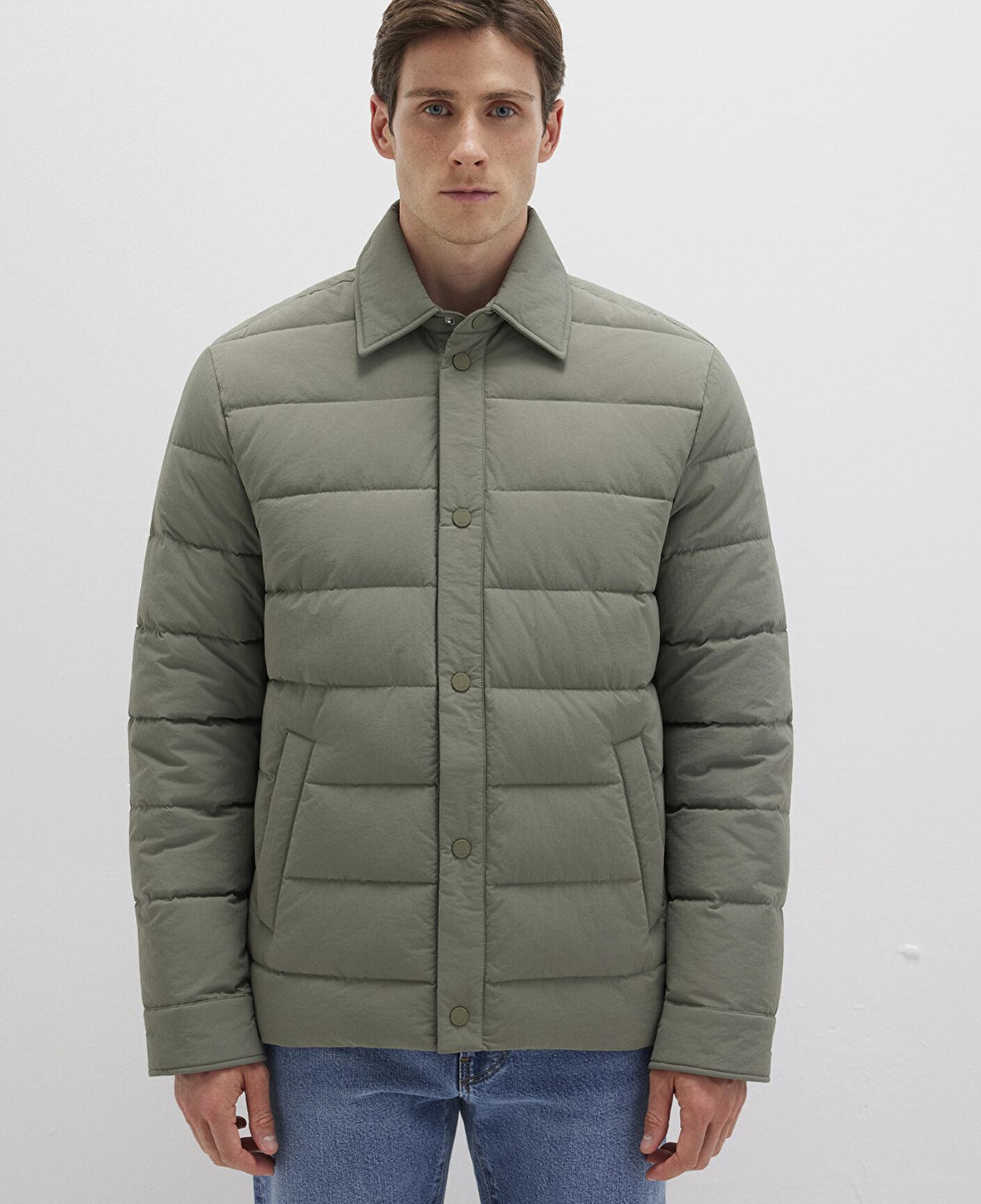 Mavi Yeşil Şişme Mont 0110599-85485