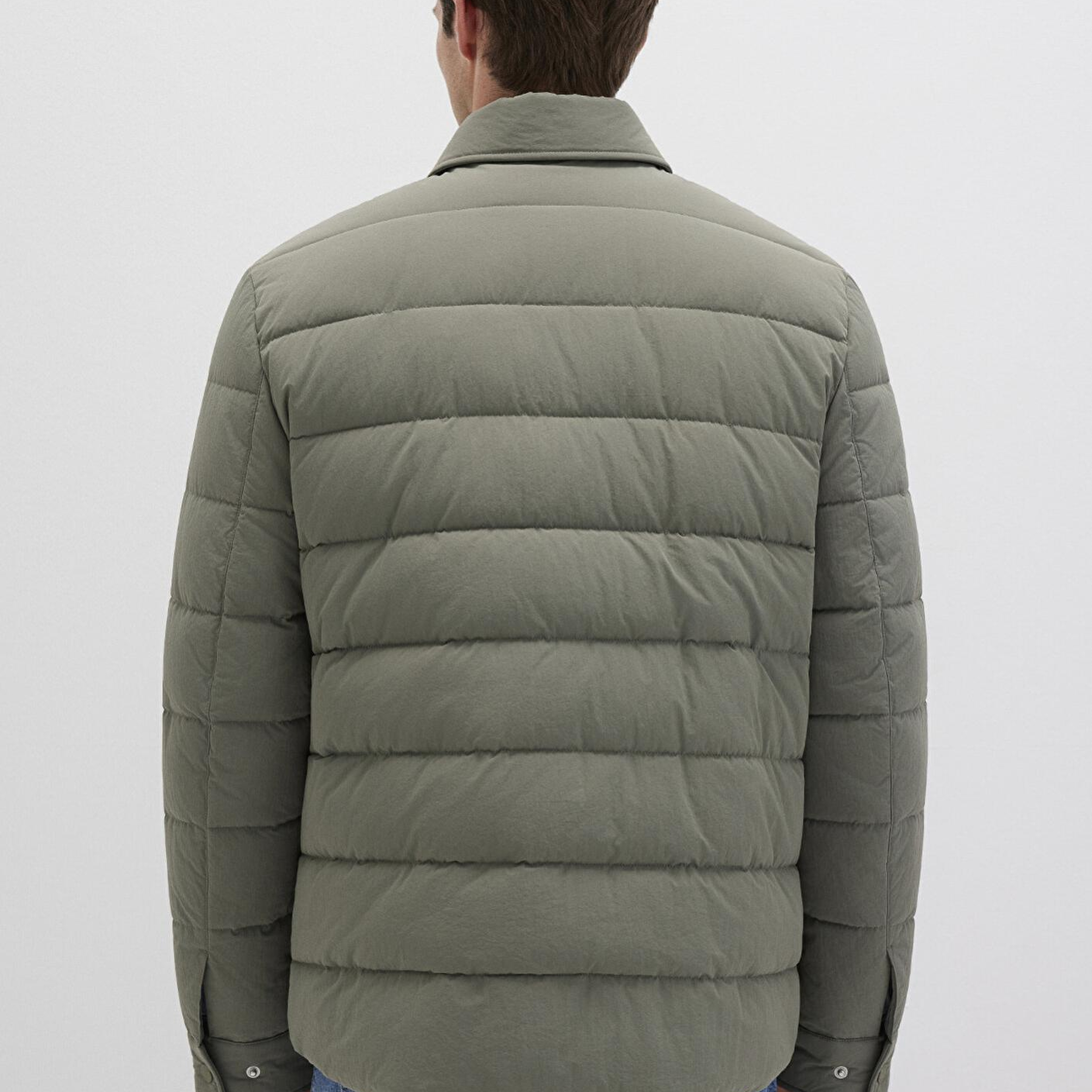 Mavi Yeşil Şişme Mont 0110599-85485