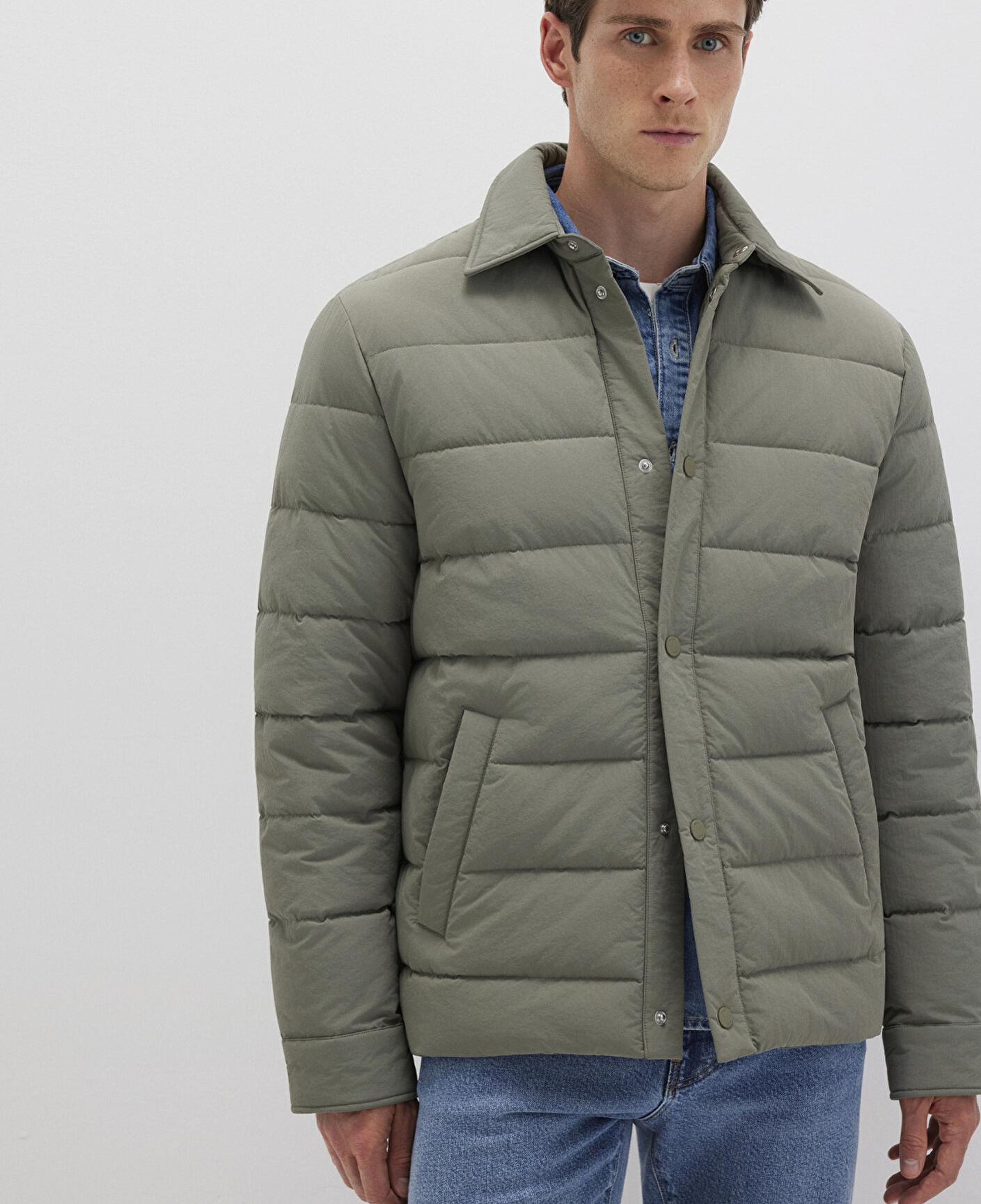 Mavi Yeşil Şişme Mont 0110599-85485