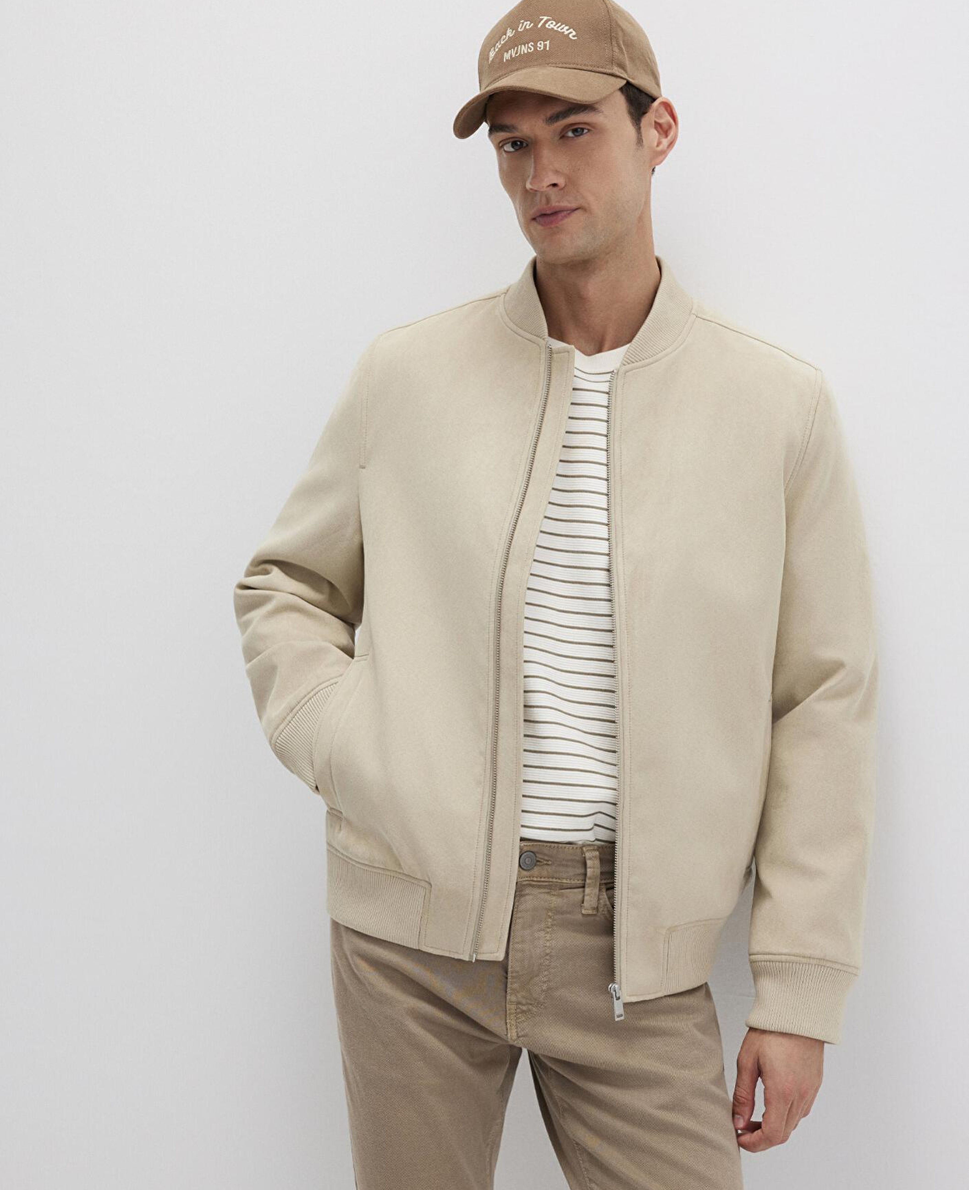 Mavi Bej Suni Deri Ceket Regular Fit / Normal Kesim 0110639-70186