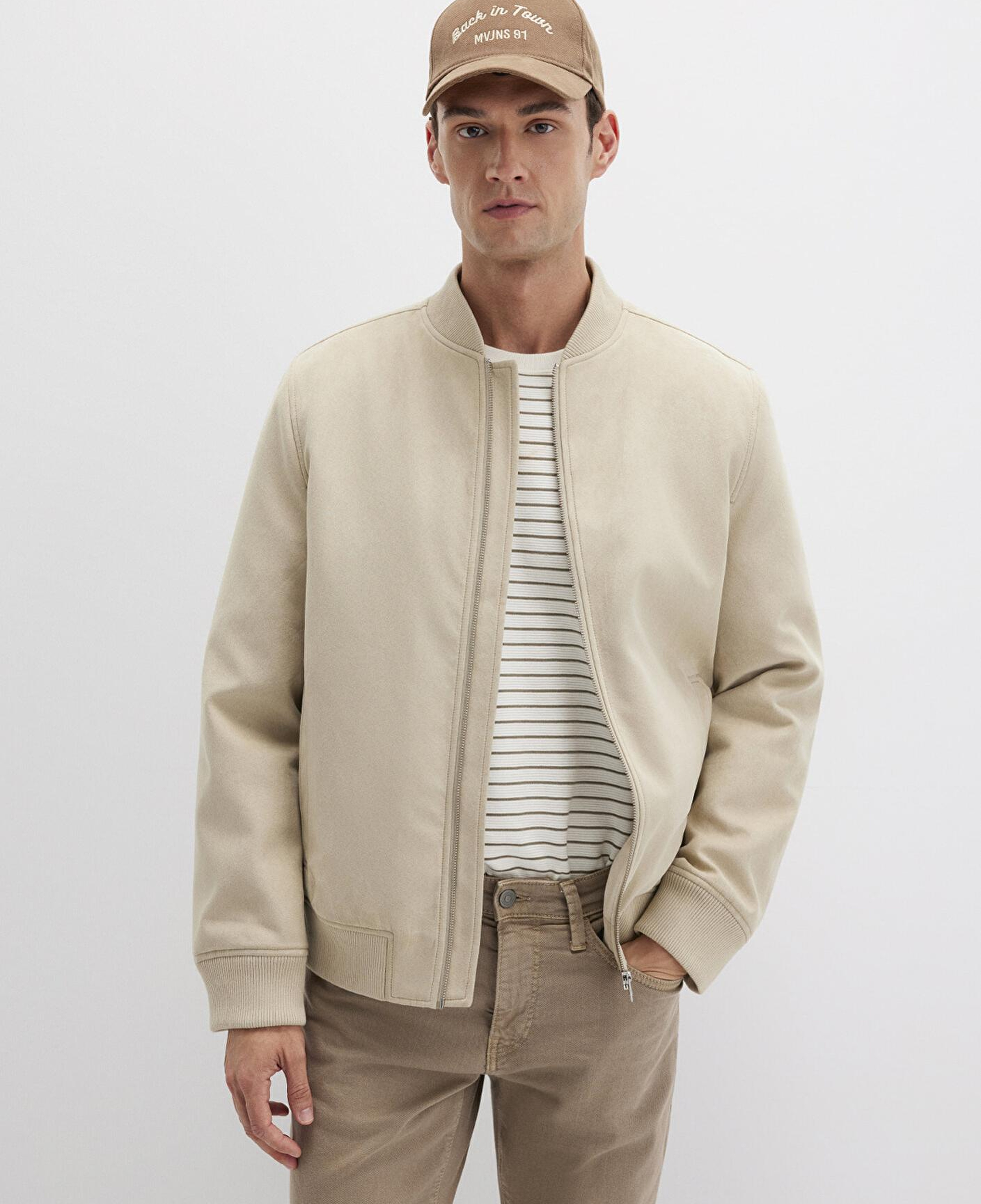 Mavi Bej Suni Deri Ceket Regular Fit / Normal Kesim 0110639-70186