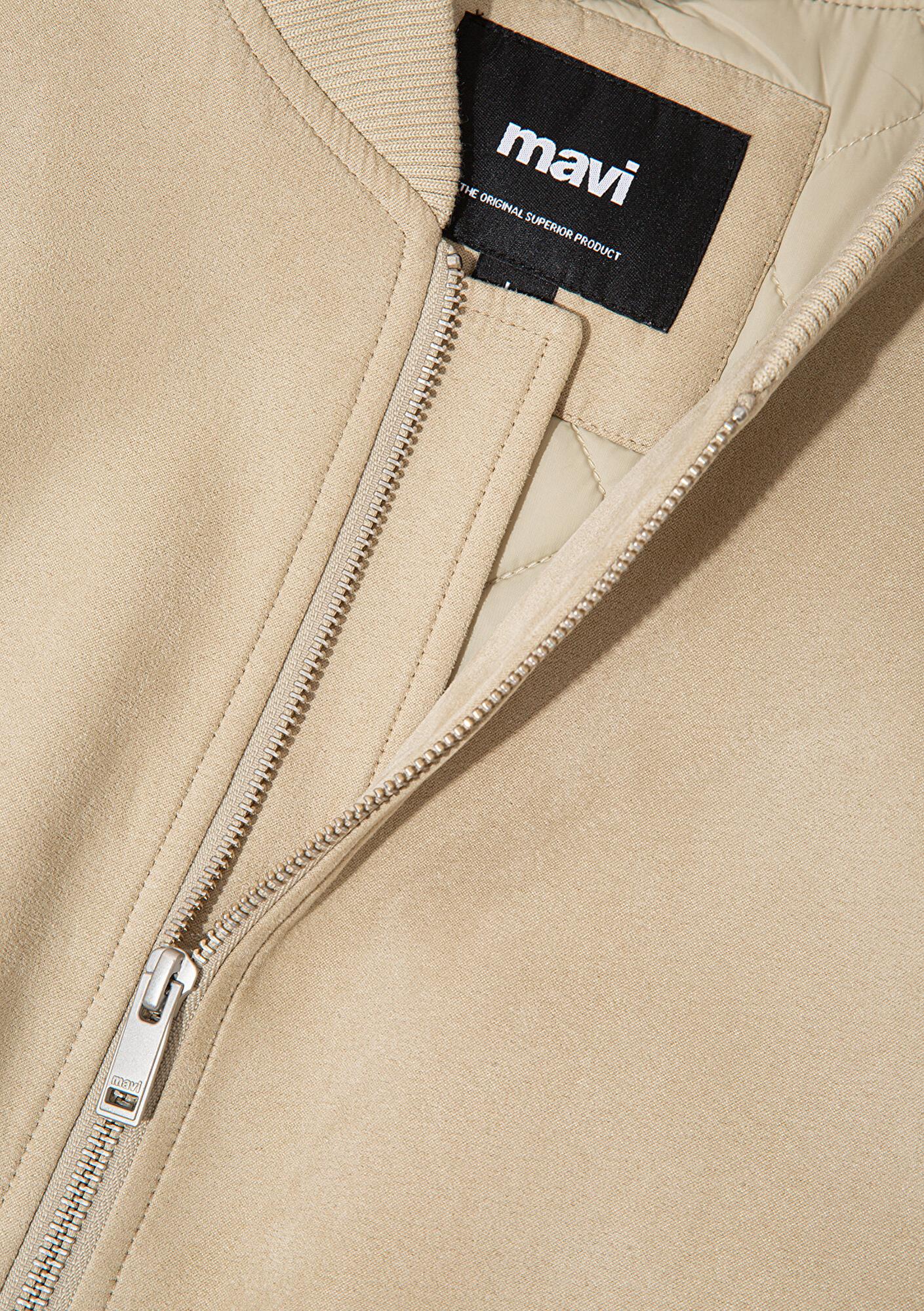 Mavi Bej Suni Deri Ceket Regular Fit / Normal Kesim 0110639-70186