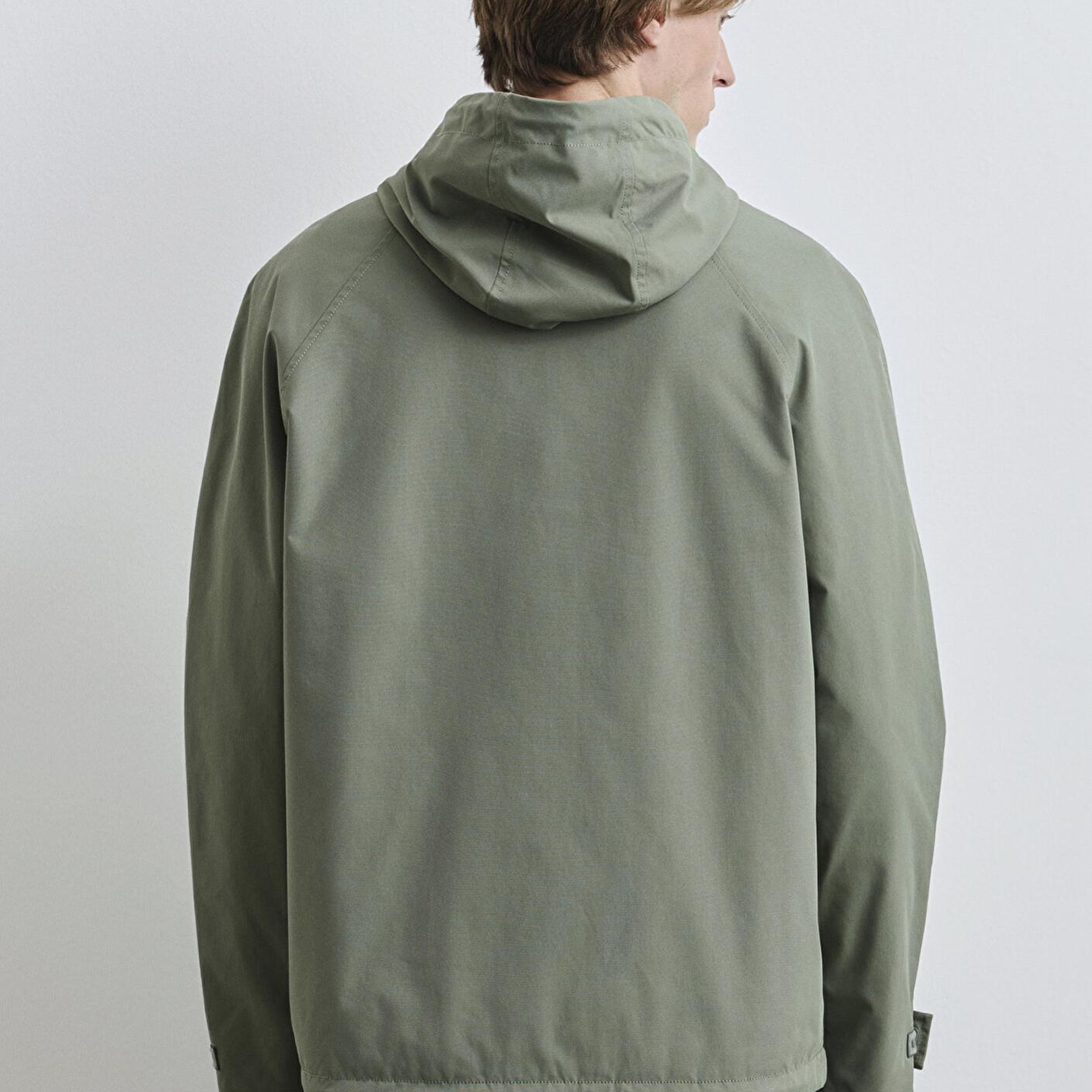 Mavi Kapüşonlu Yeşil Mont 0110620-80692