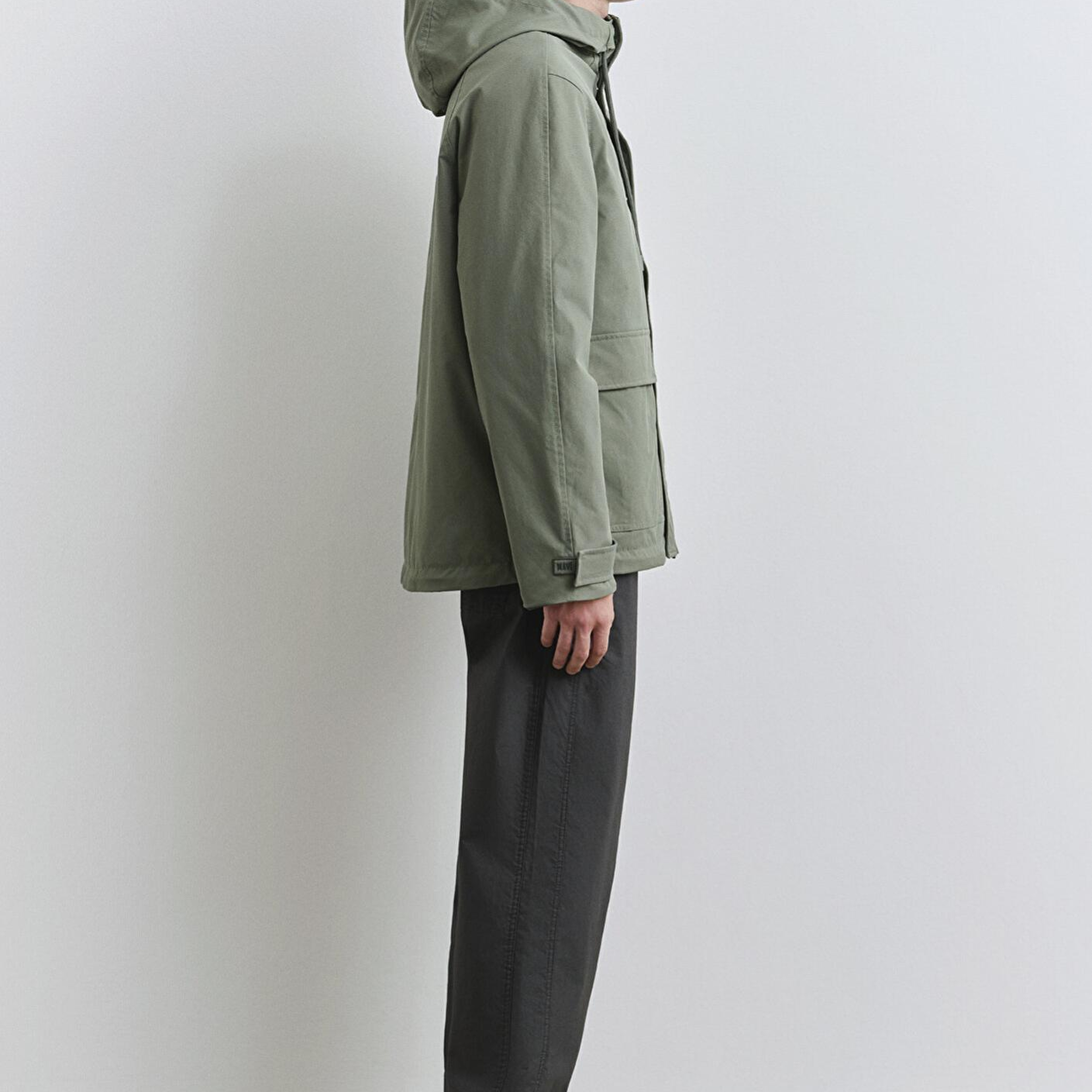 Mavi Kapüşonlu Yeşil Mont 0110620-80692