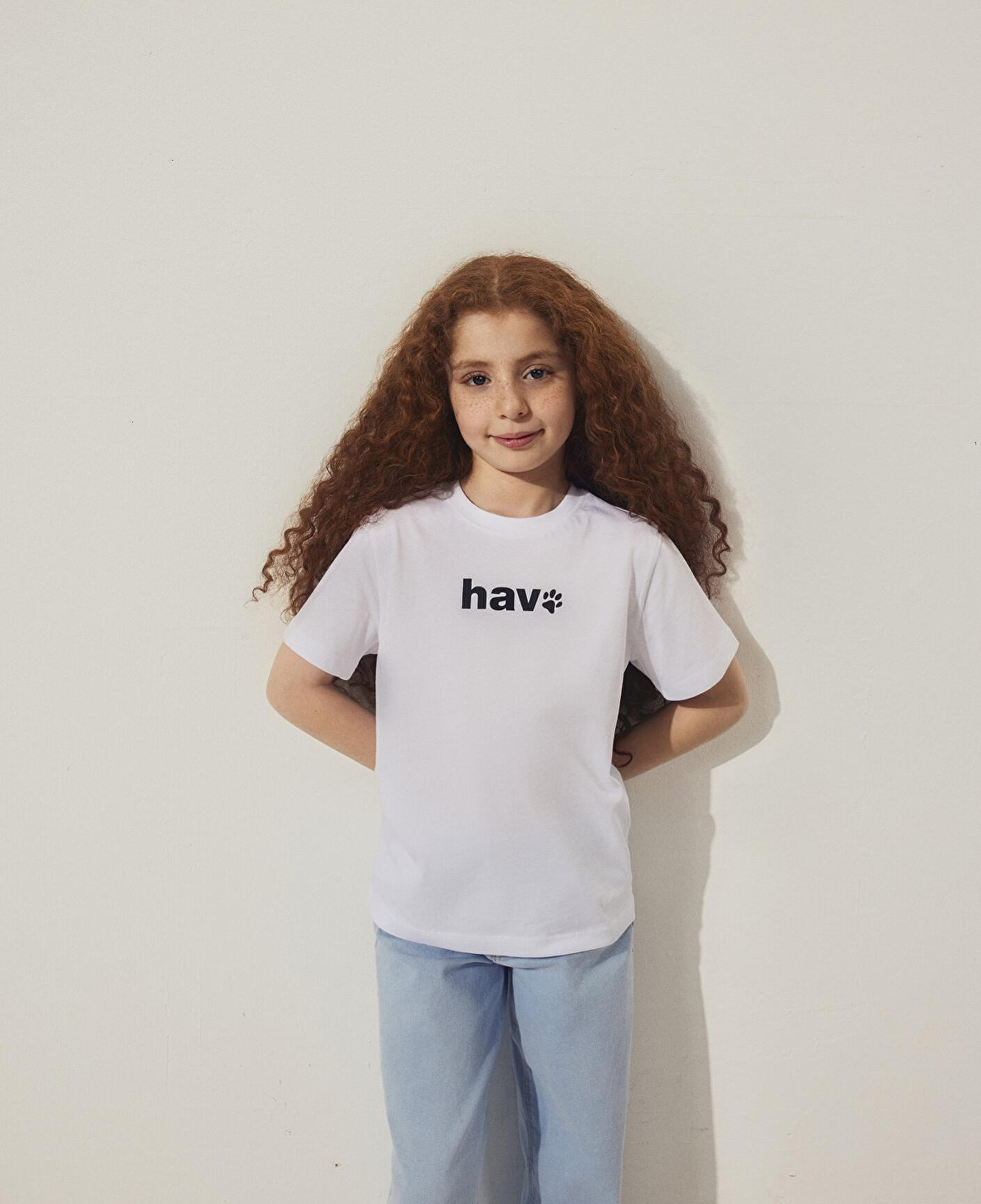 Mavi Hav Baskılı Beyaz Çocuk Tişört Regular Fit / Normal Kesim 6610350-620