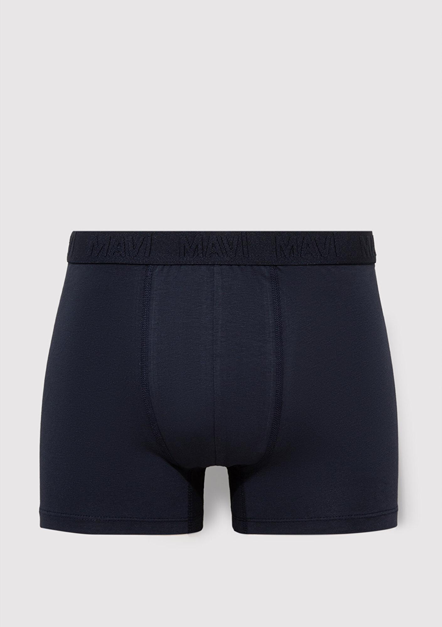 Mavi 3lü Baskılı Lacivert Boxer 0911909-70490