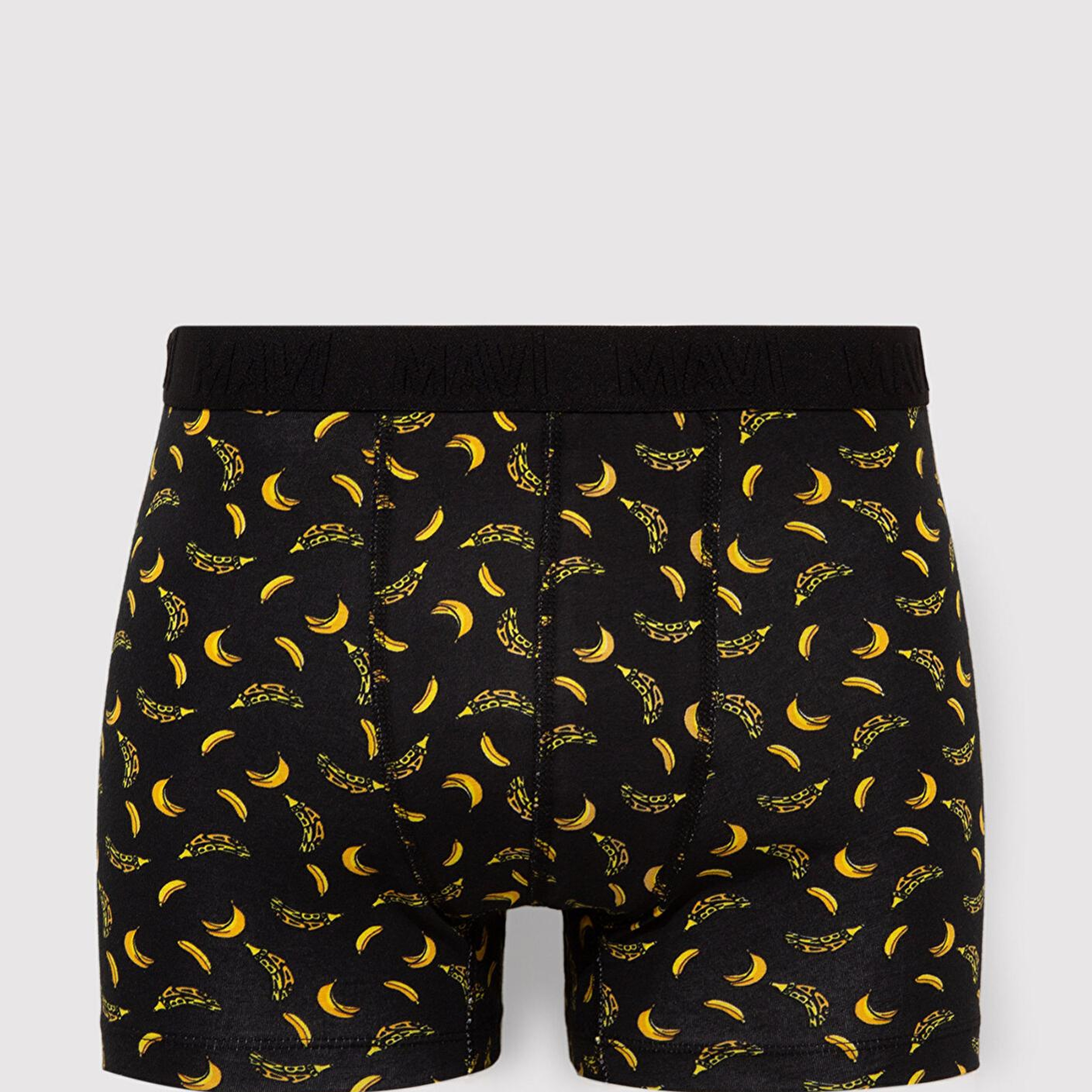 Mavi 3lü Baskılı Siyah Boxer 0911910-900