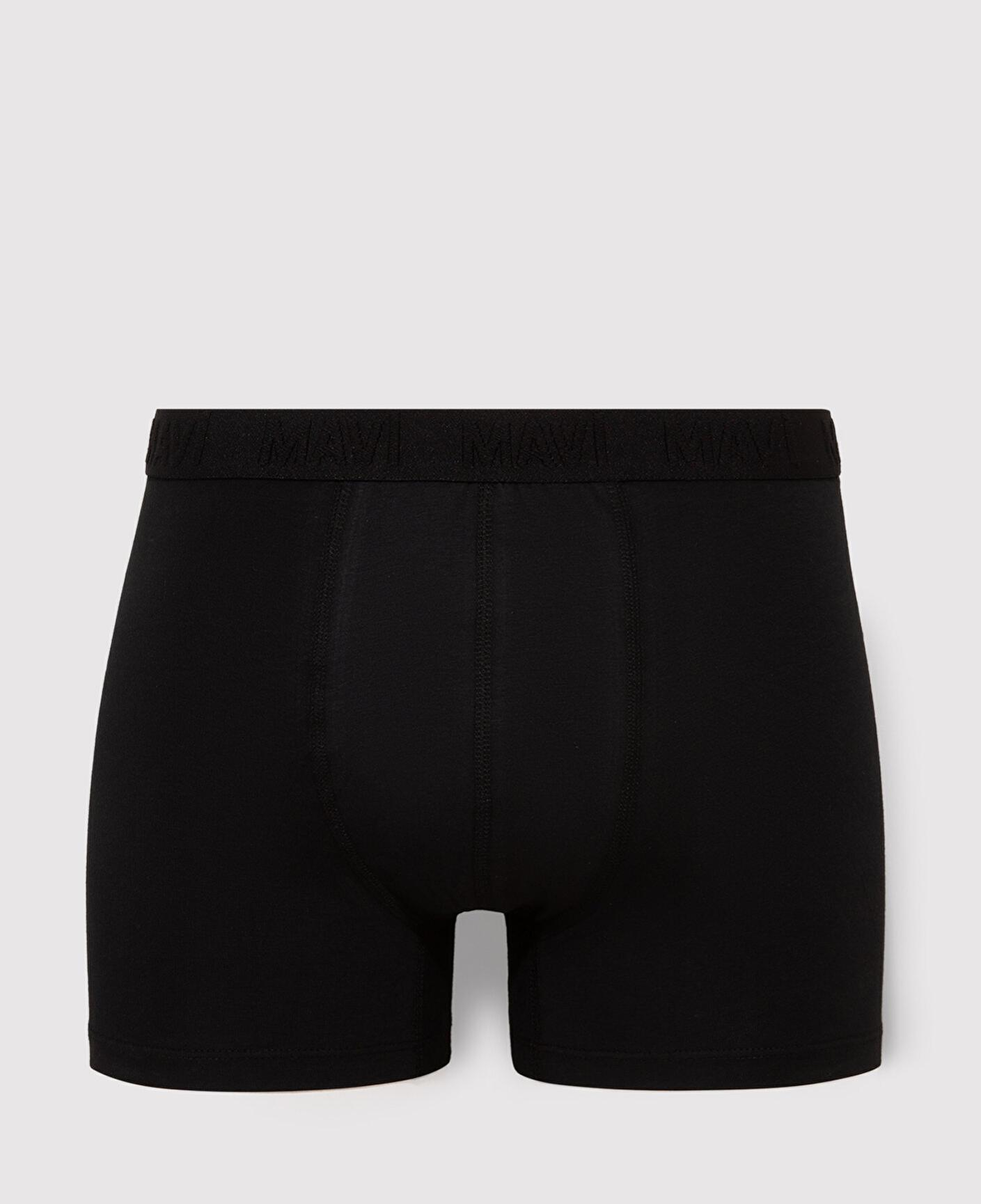 Mavi 3lü Baskılı Siyah Boxer 0911910-900