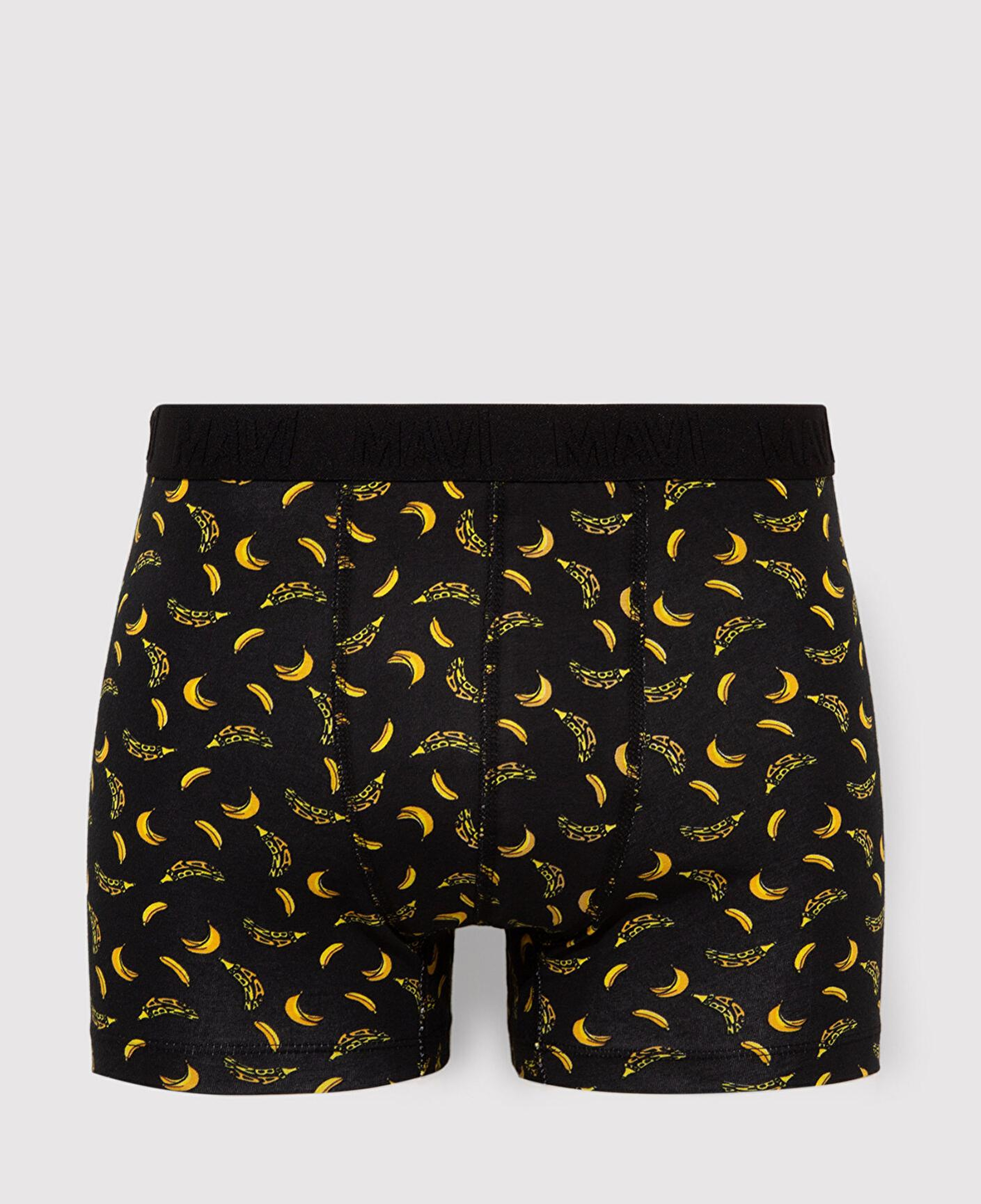 Mavi 3lü Baskılı Siyah Boxer 0911910-900