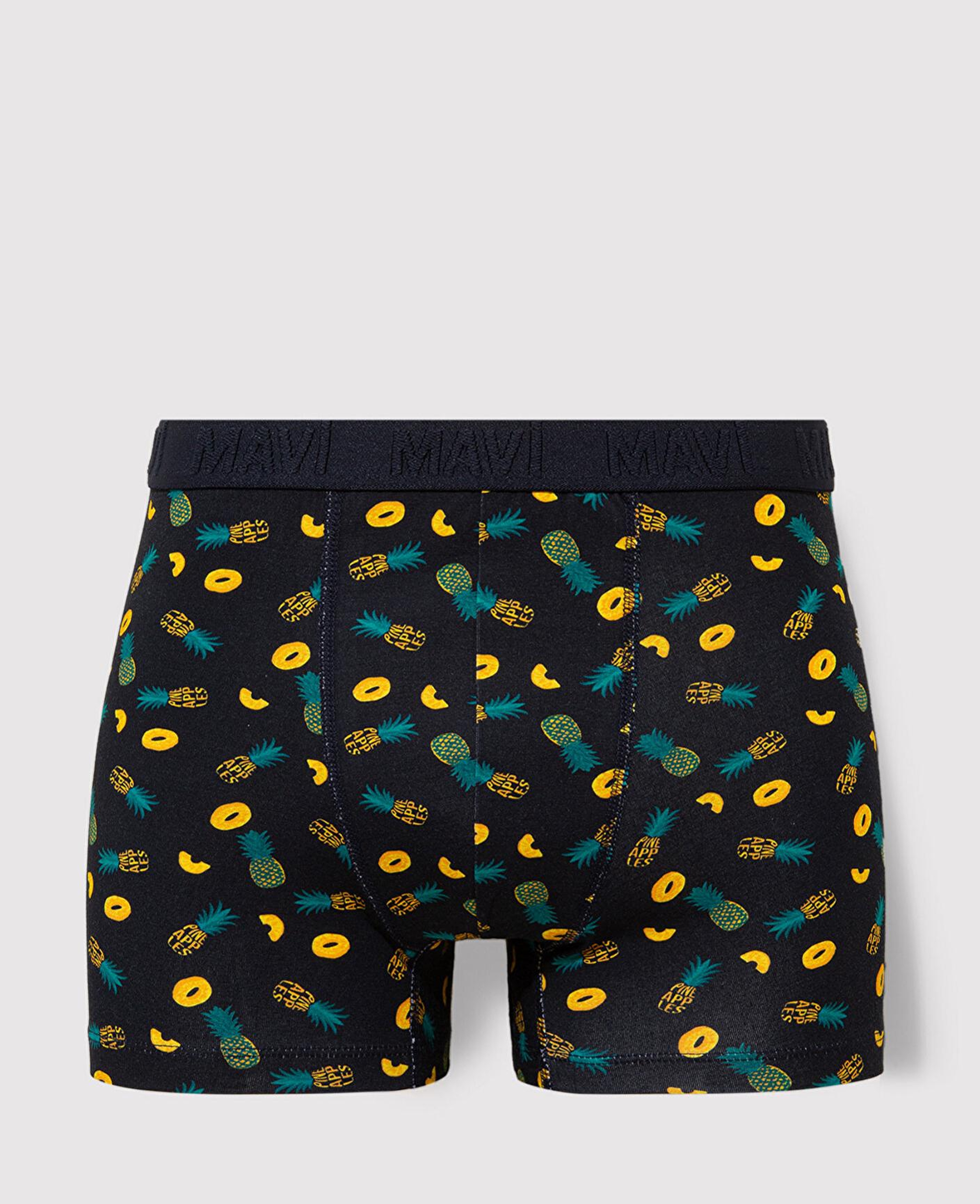 Mavi 3lü Baskılı Lacivert Boxer 0911909-70490