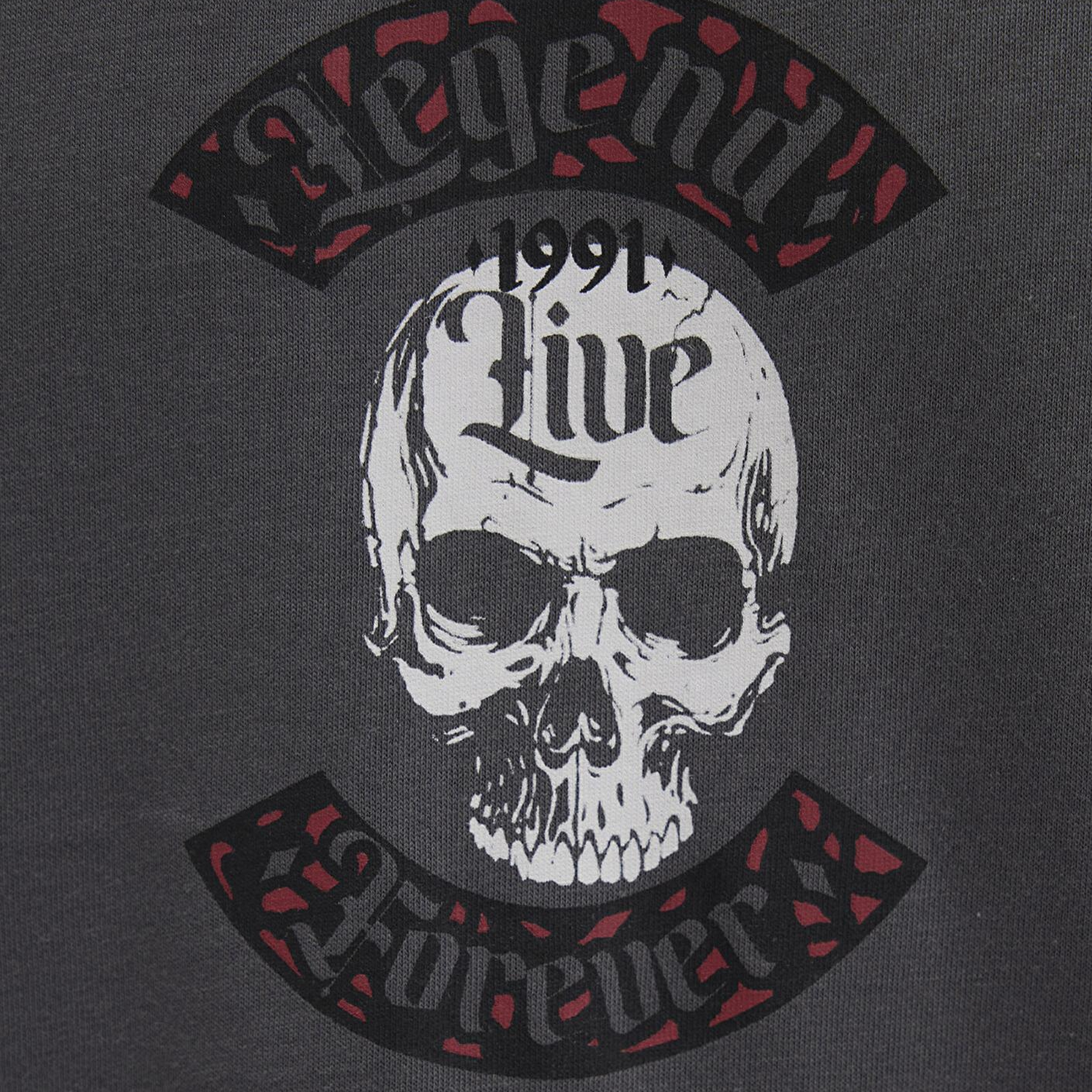 Mavi Kuru Kafa Baskılı Antrasit Tişört Oversize / Geniş Kesim 0612704-70088