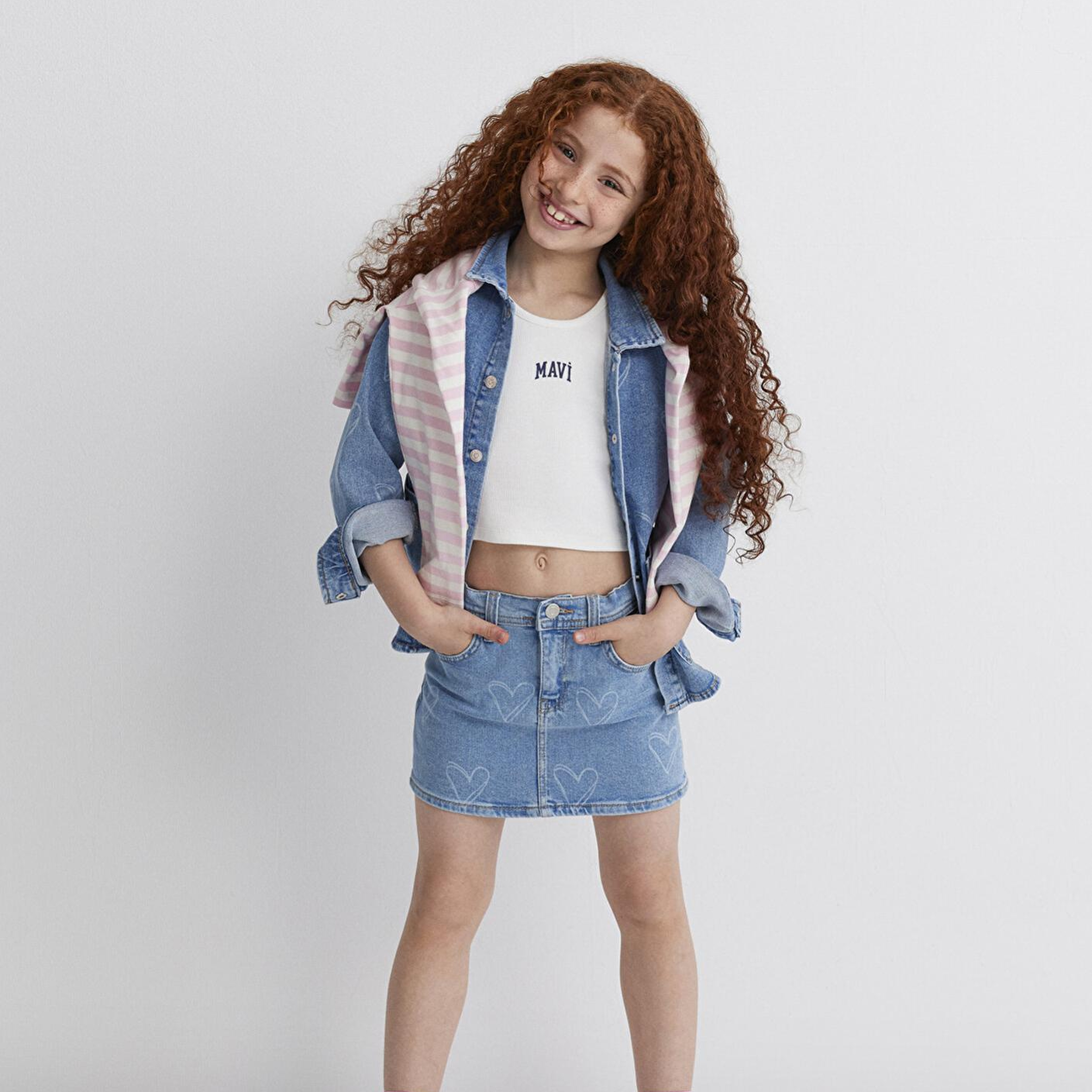 Mavi Lyora Açık Mavi Jean Etek 7310000-89486