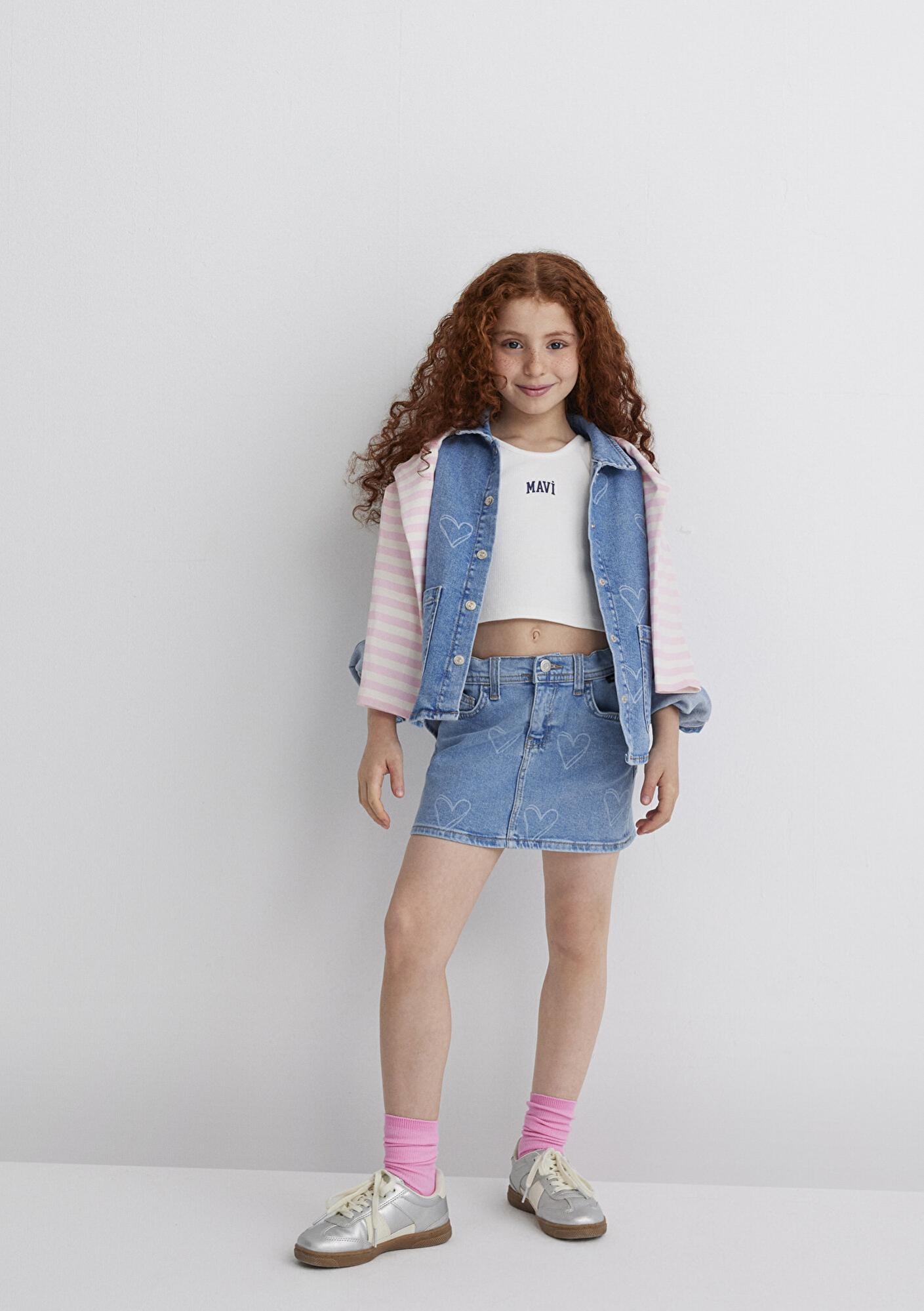 Mavi Lyora Açık Mavi Jean Etek 7310000-89486