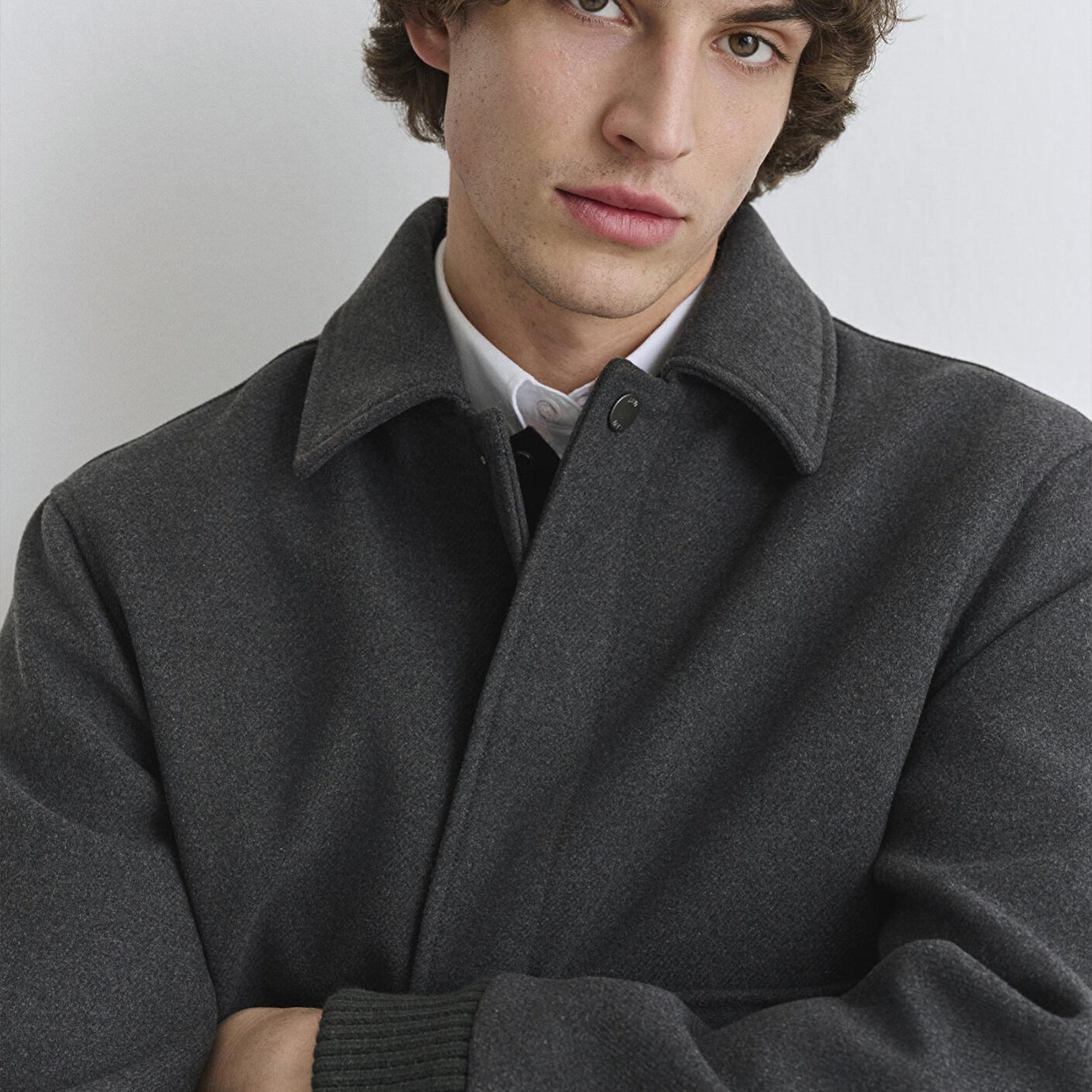 Mavi Yün Karışımlı Antrasit Ceket Regular Fit / Normal Kesim 0110658-80023