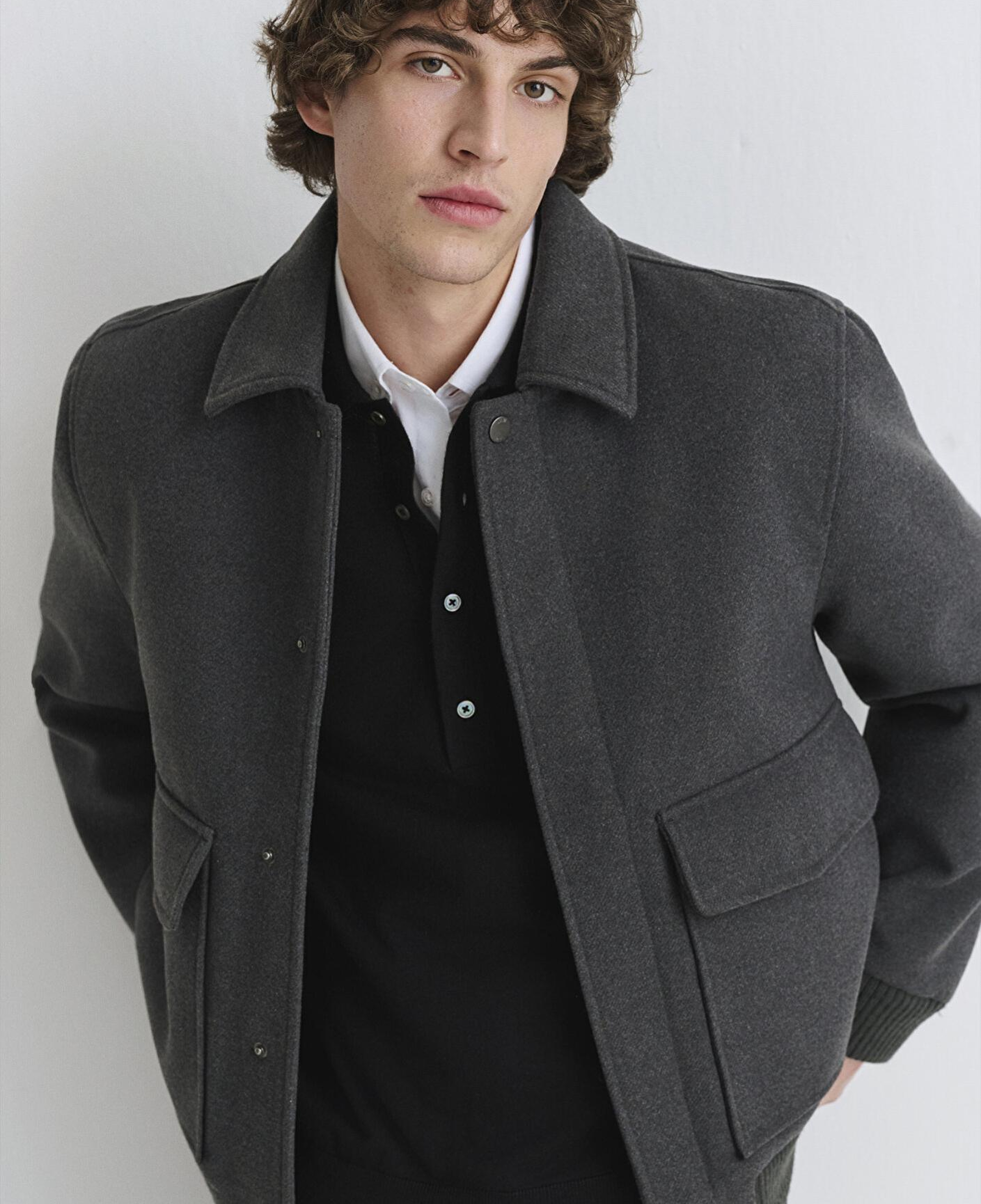 Mavi Yün Karışımlı Antrasit Ceket Regular Fit / Normal Kesim 0110658-80023