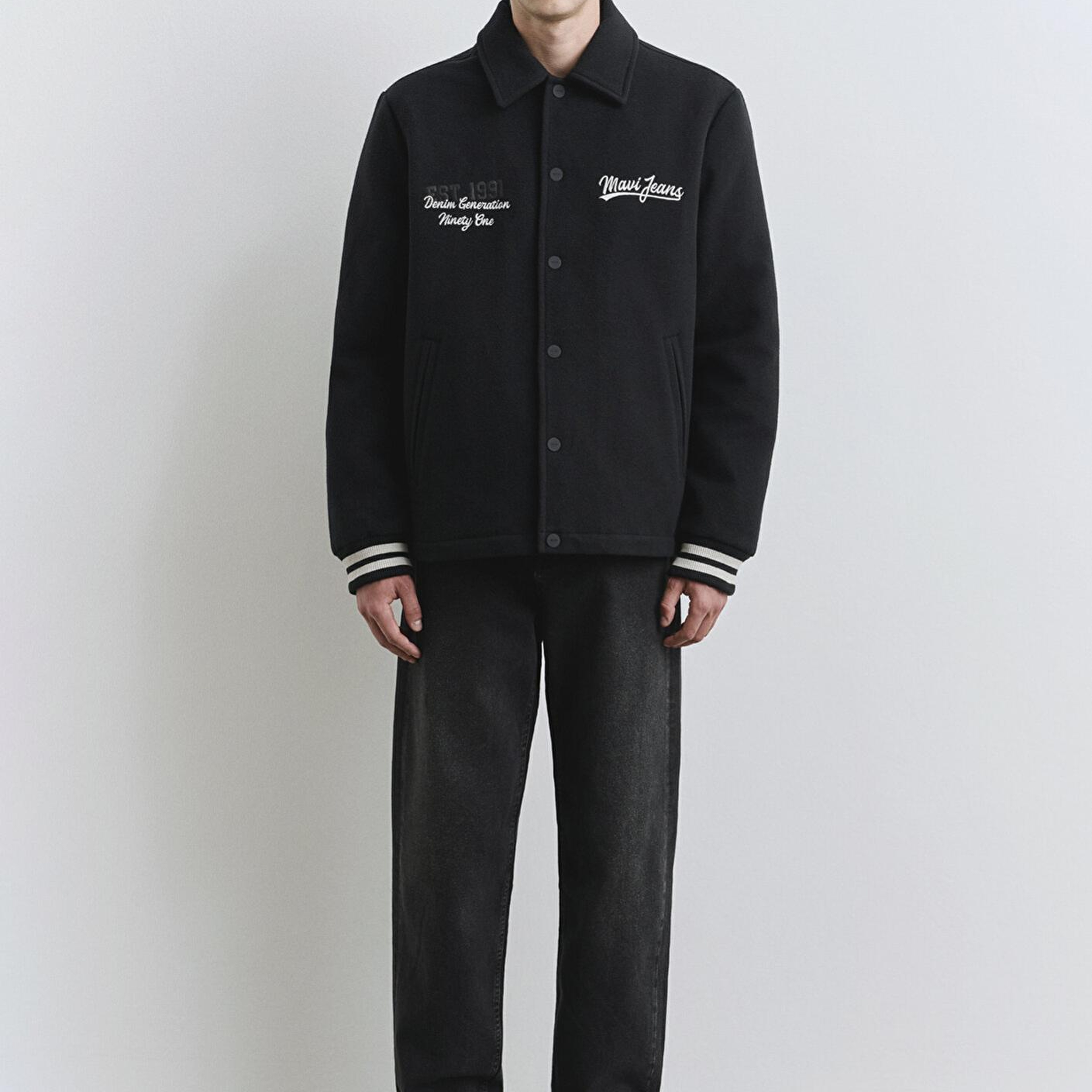 Mavi Mavi Jeans Siyah Ceket Loose Fit / Bol Rahat Kesim 0110625-71379