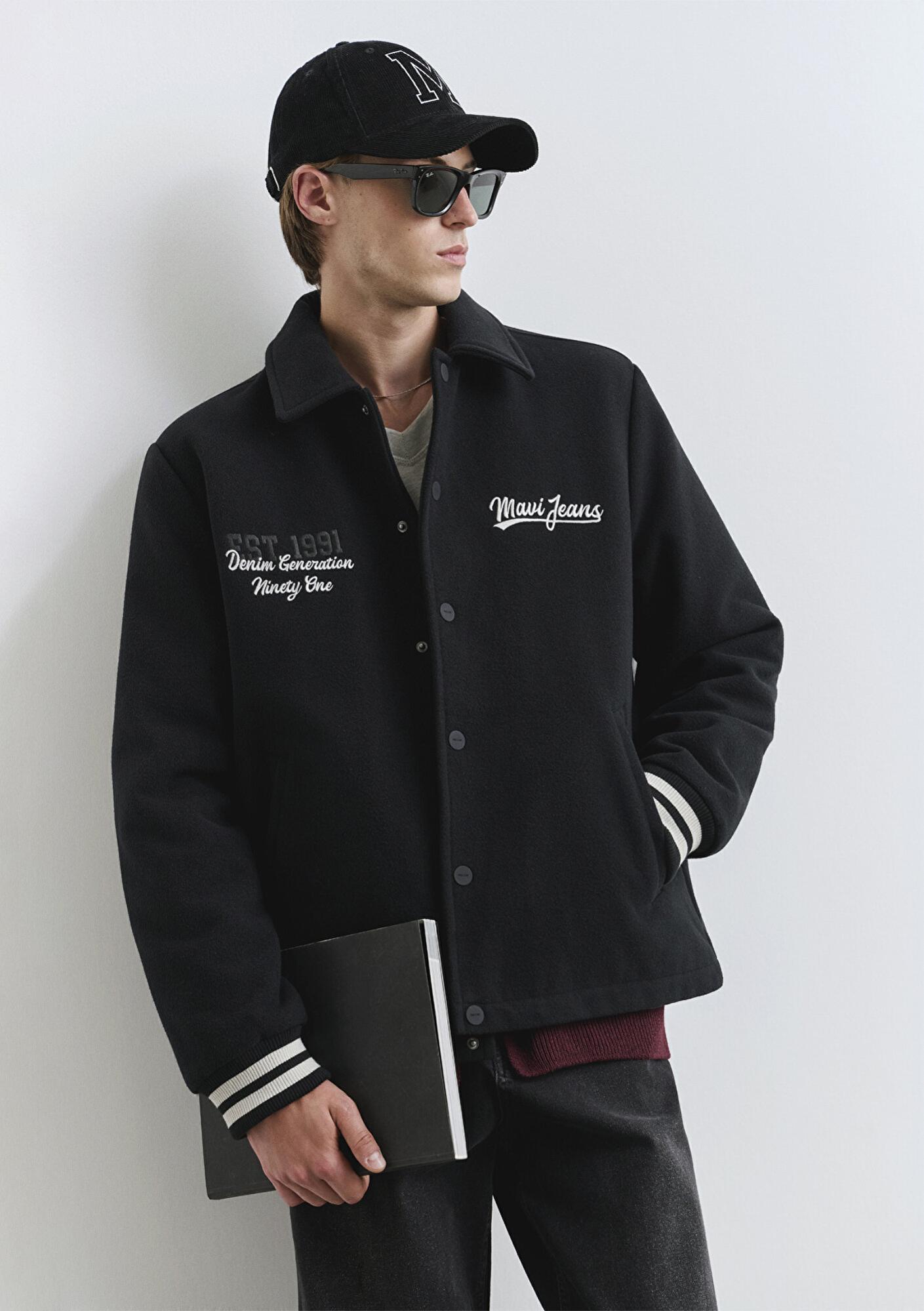 Mavi Mavi Jeans Siyah Ceket Loose Fit / Bol Rahat Kesim 0110625-71379