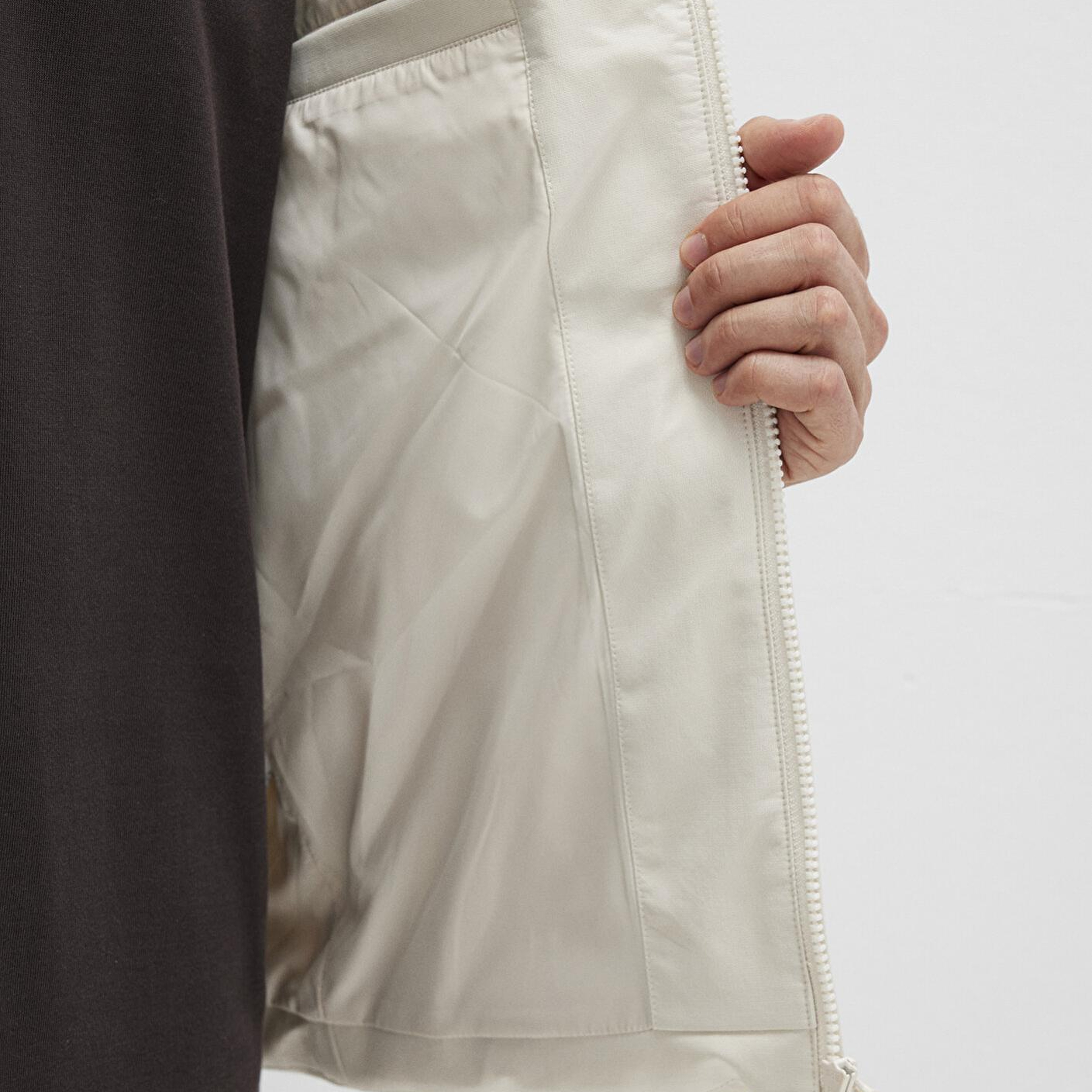 Mavi Kapüşonlu Ekru Şişme Yelek Regular Fit / Normal Kesim 0110619-70134