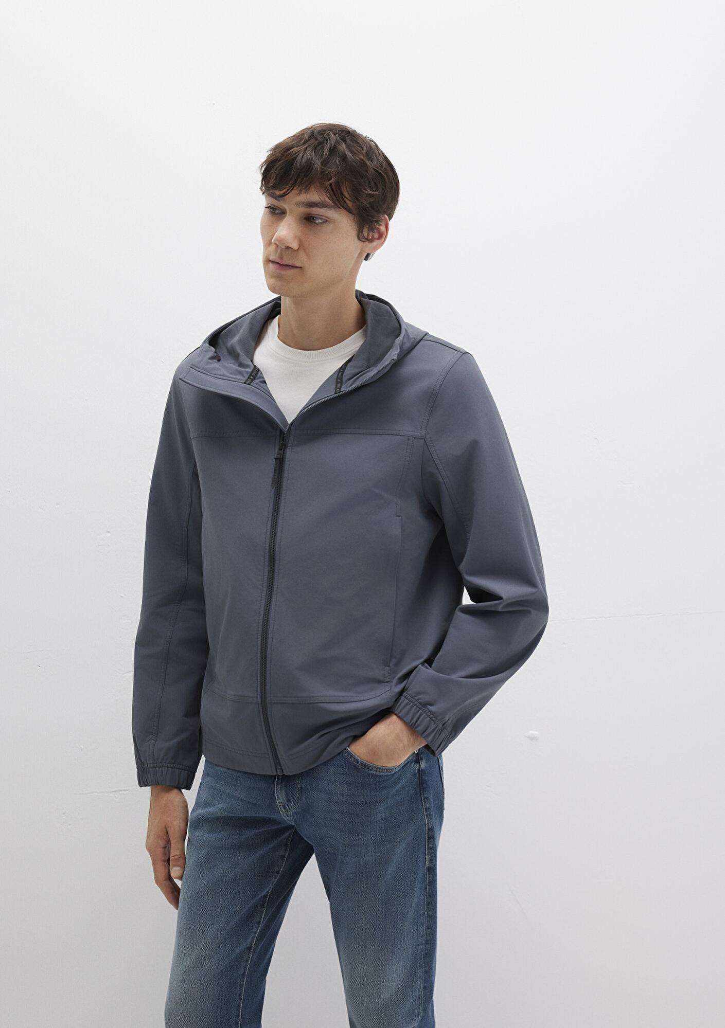Mavi Su İtici Kapüşonlu Antrasit Ceket Regular Fit / Normal Kesim 0110643-80776