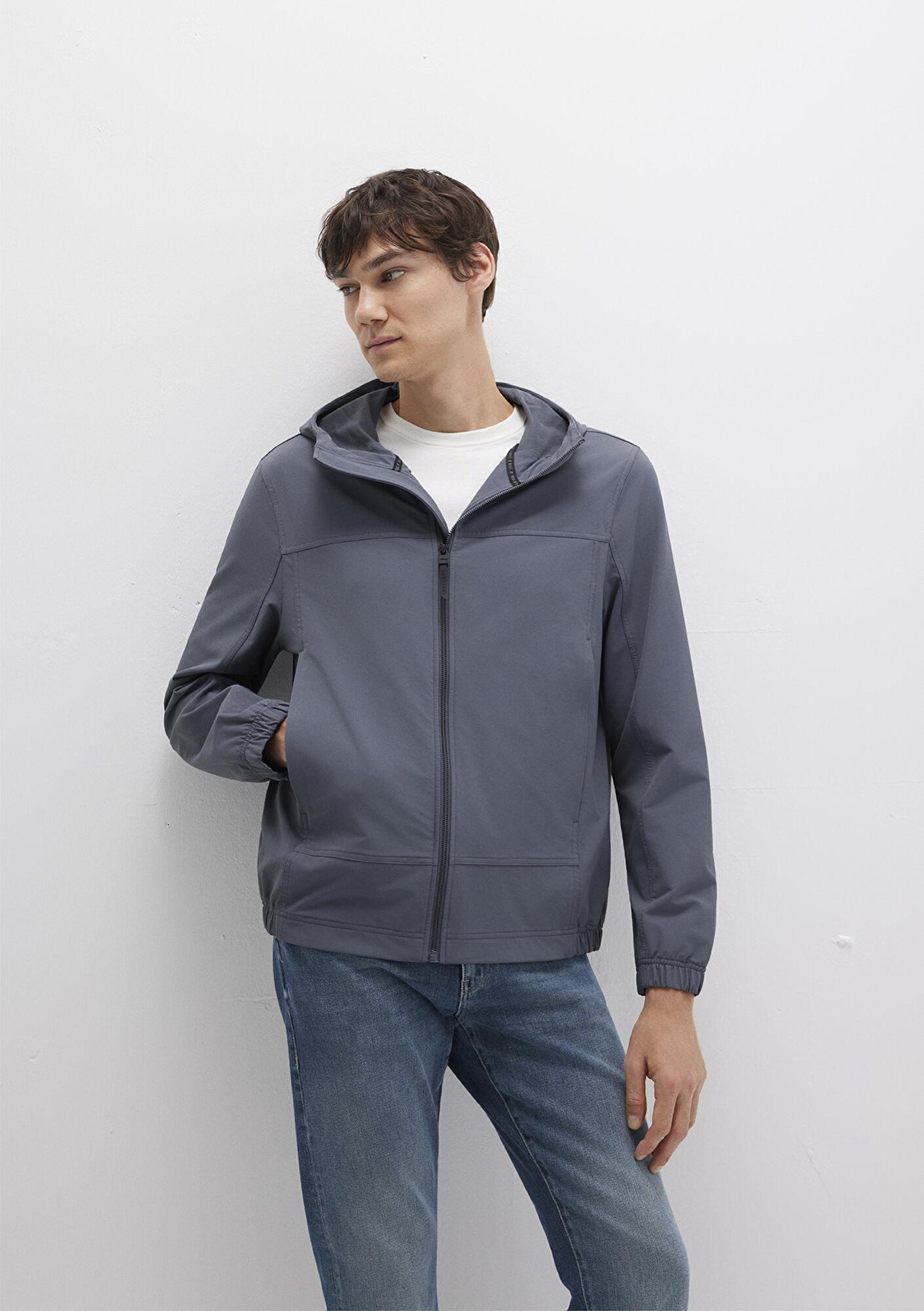 Mavi Su İtici Kapüşonlu Antrasit Ceket Regular Fit / Normal Kesim 0110643-80776