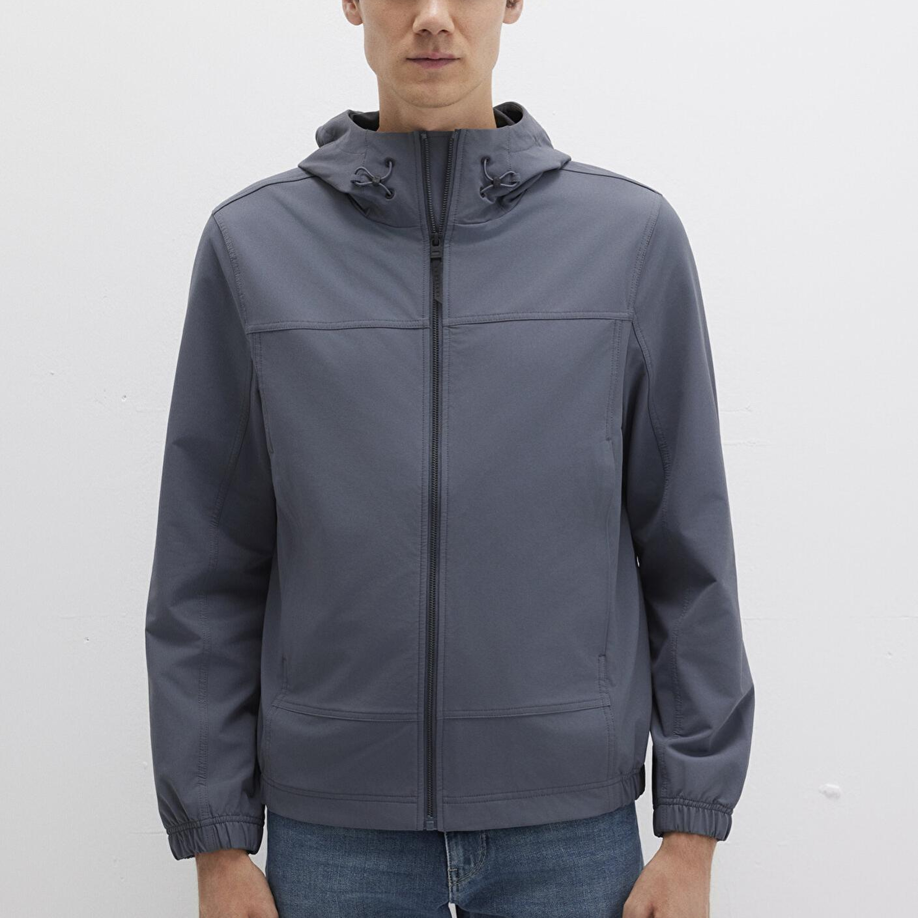 Mavi Su İtici Kapüşonlu Antrasit Ceket Regular Fit / Normal Kesim 0110643-80776