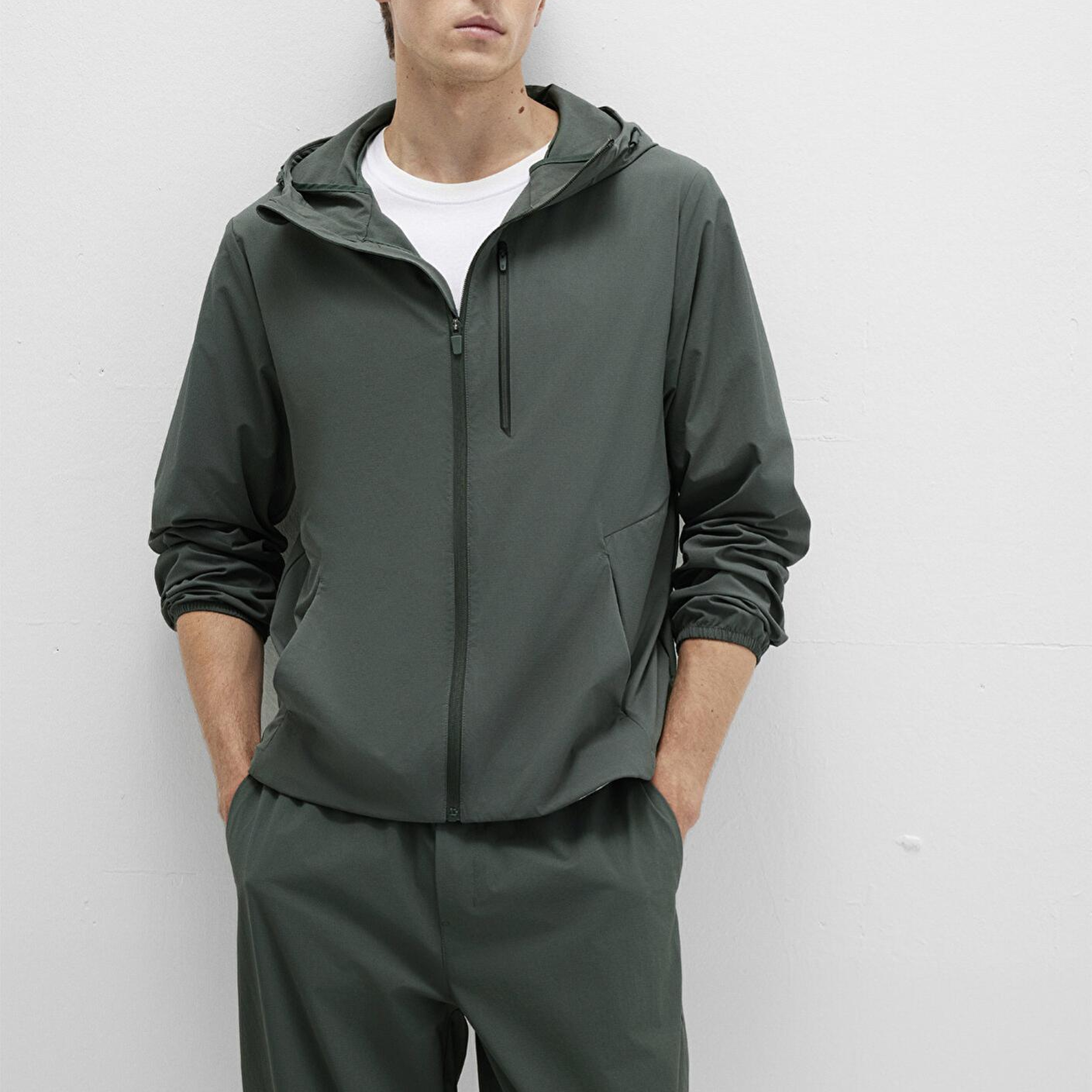 Mavi Kapüşonlu Yeşil Spor Ceket Regular Fit / Normal Kesim 0110655-71598