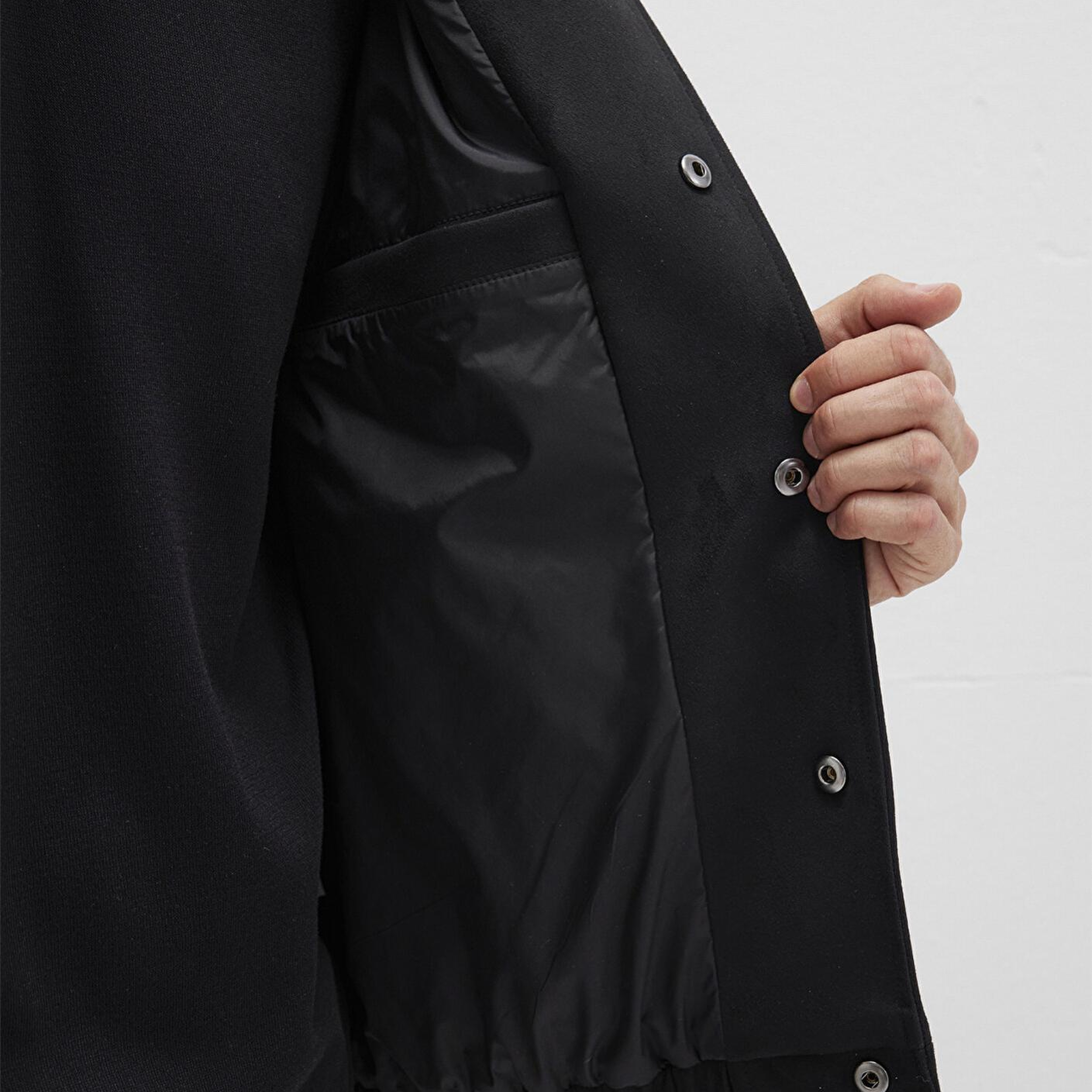 Mavi Siyah Bomber Suni Süet Ceket Loose Fit / Bol Rahat Kesim 0110649-71379