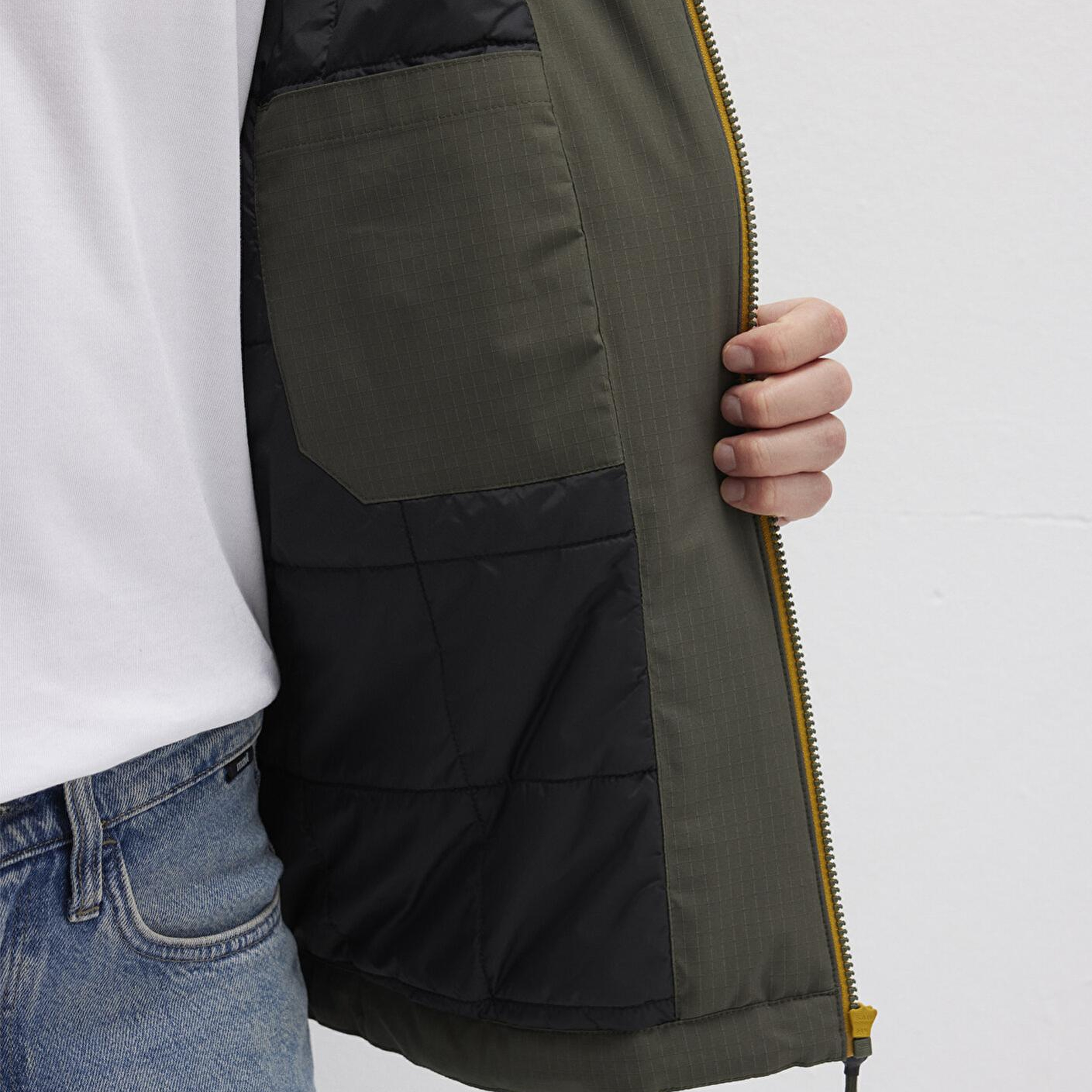 Mavi Kapüşonlu Yeşil Ceket Regular Fit / Normal Kesim 0110606-88487