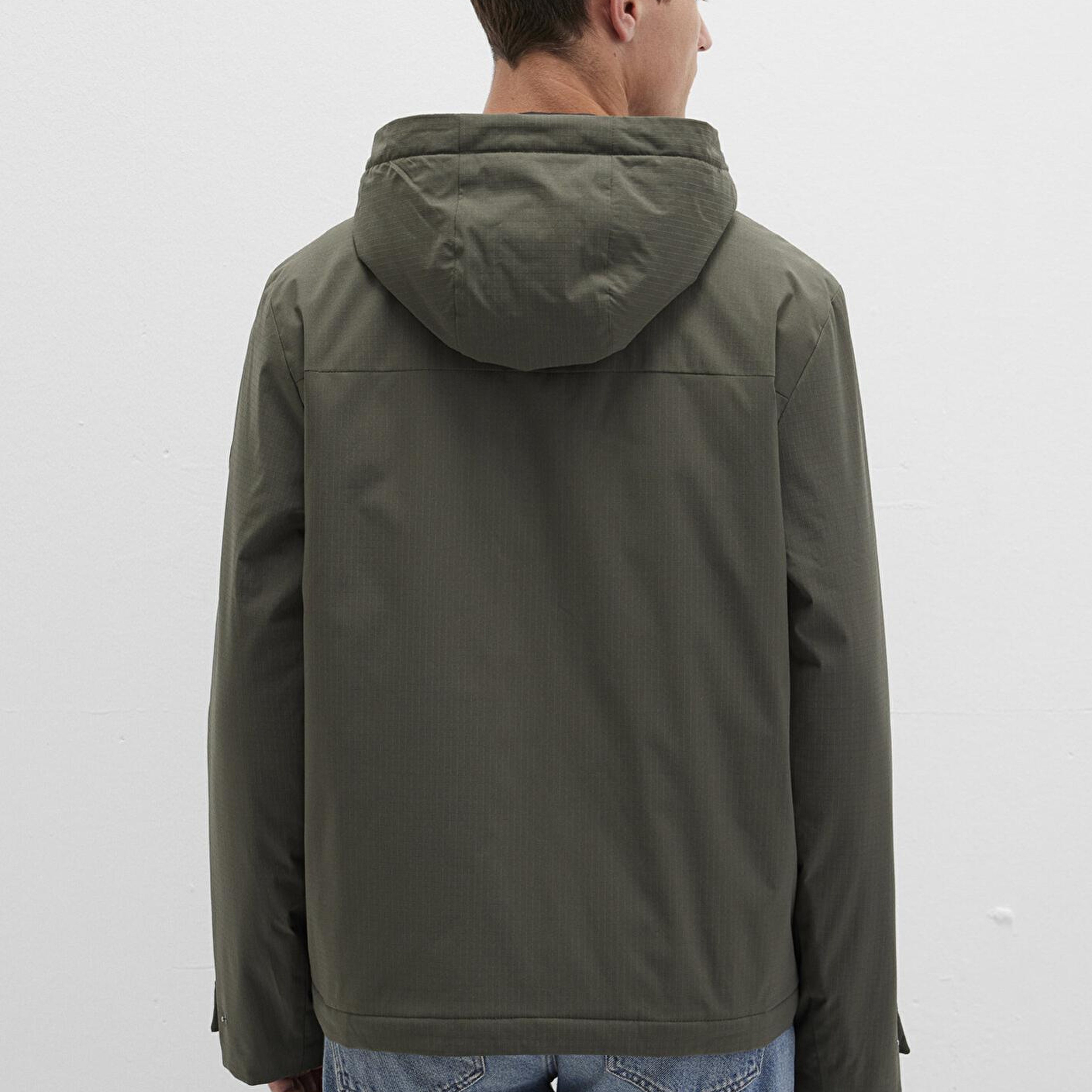 Mavi Kapüşonlu Yeşil Ceket Regular Fit / Normal Kesim 0110606-88487