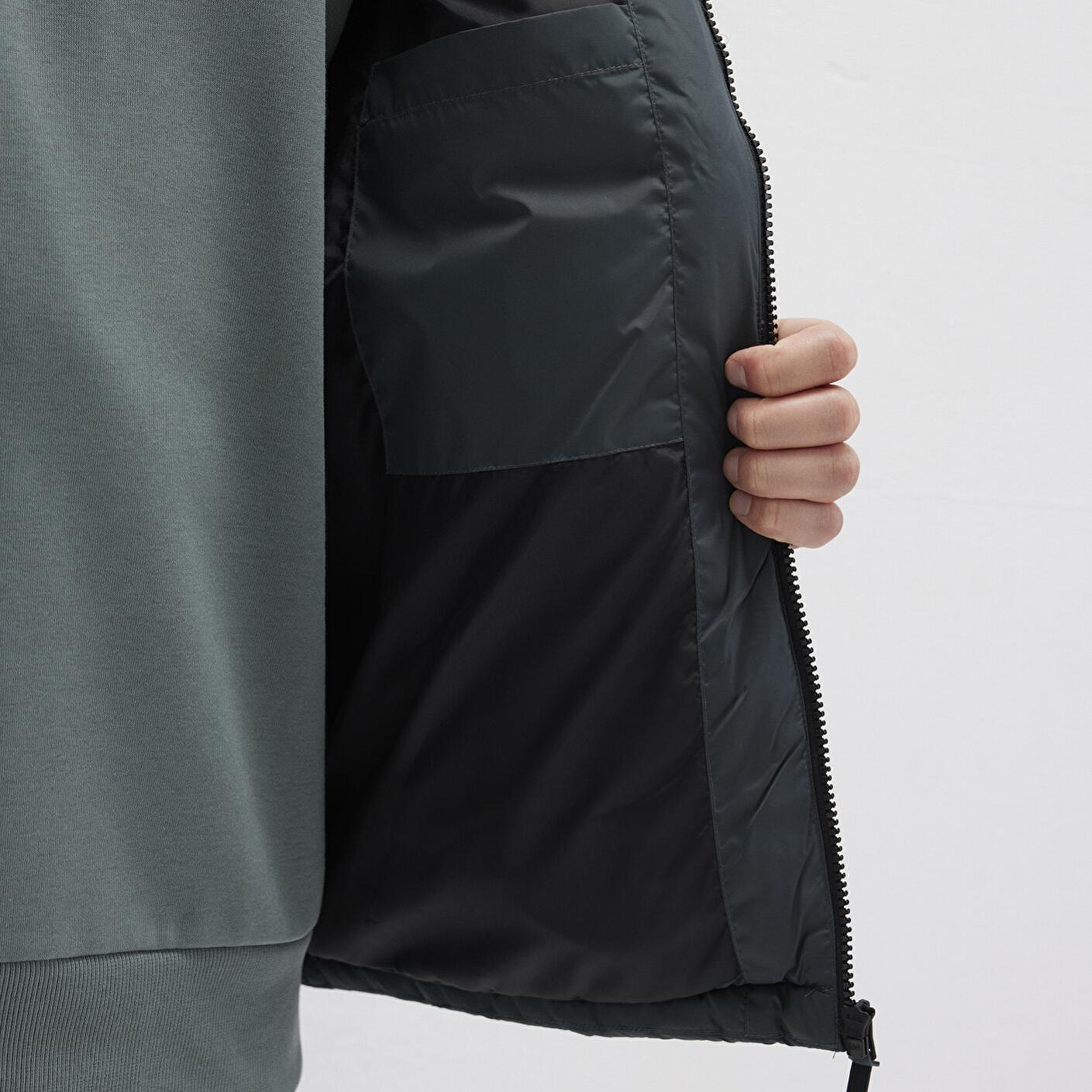 Mavi Kapüşonlu Yeşil Şişme Yelek Regular Fit / Normal Kesim 0110604-71598