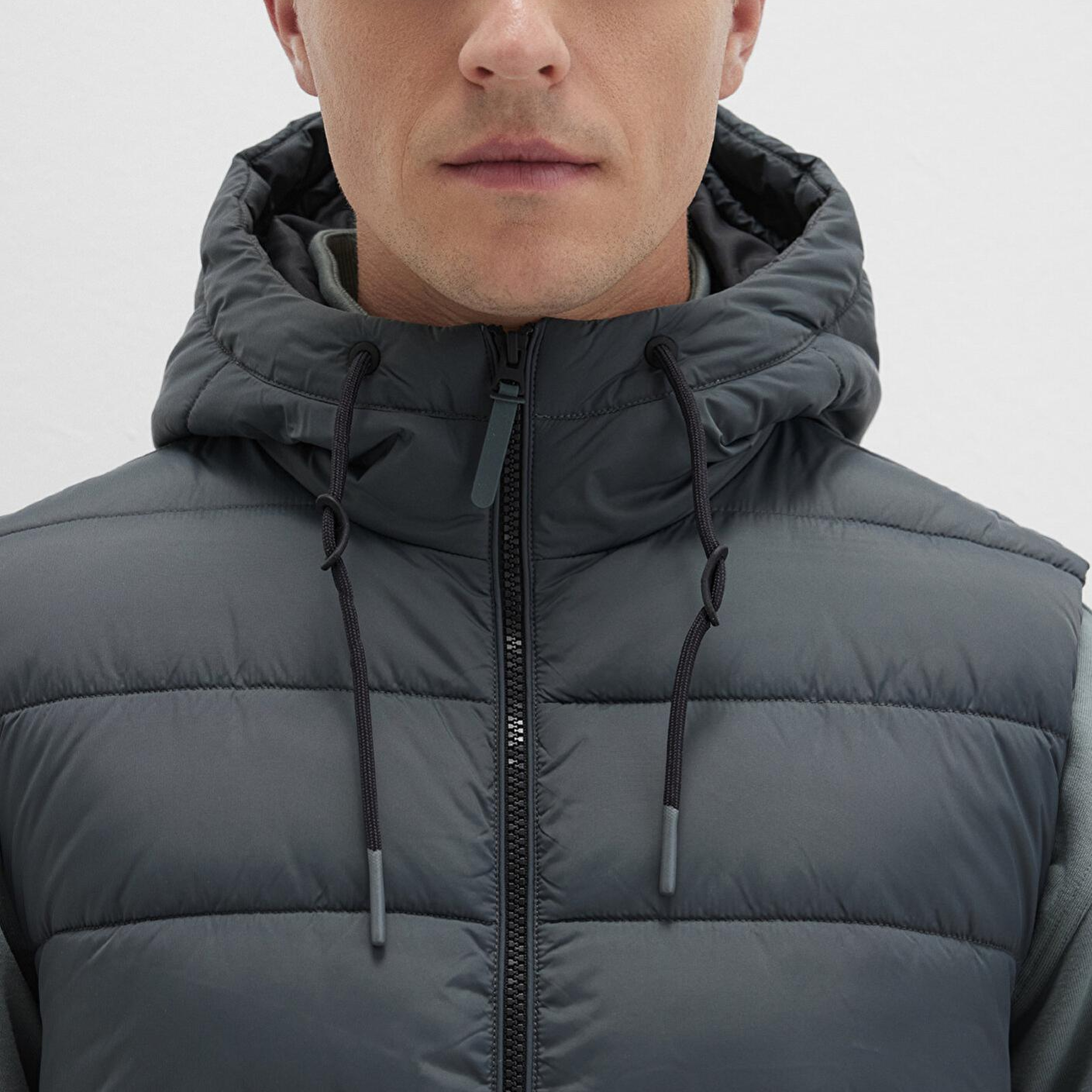 Mavi Kapüşonlu Yeşil Şişme Yelek Regular Fit / Normal Kesim 0110604-71598