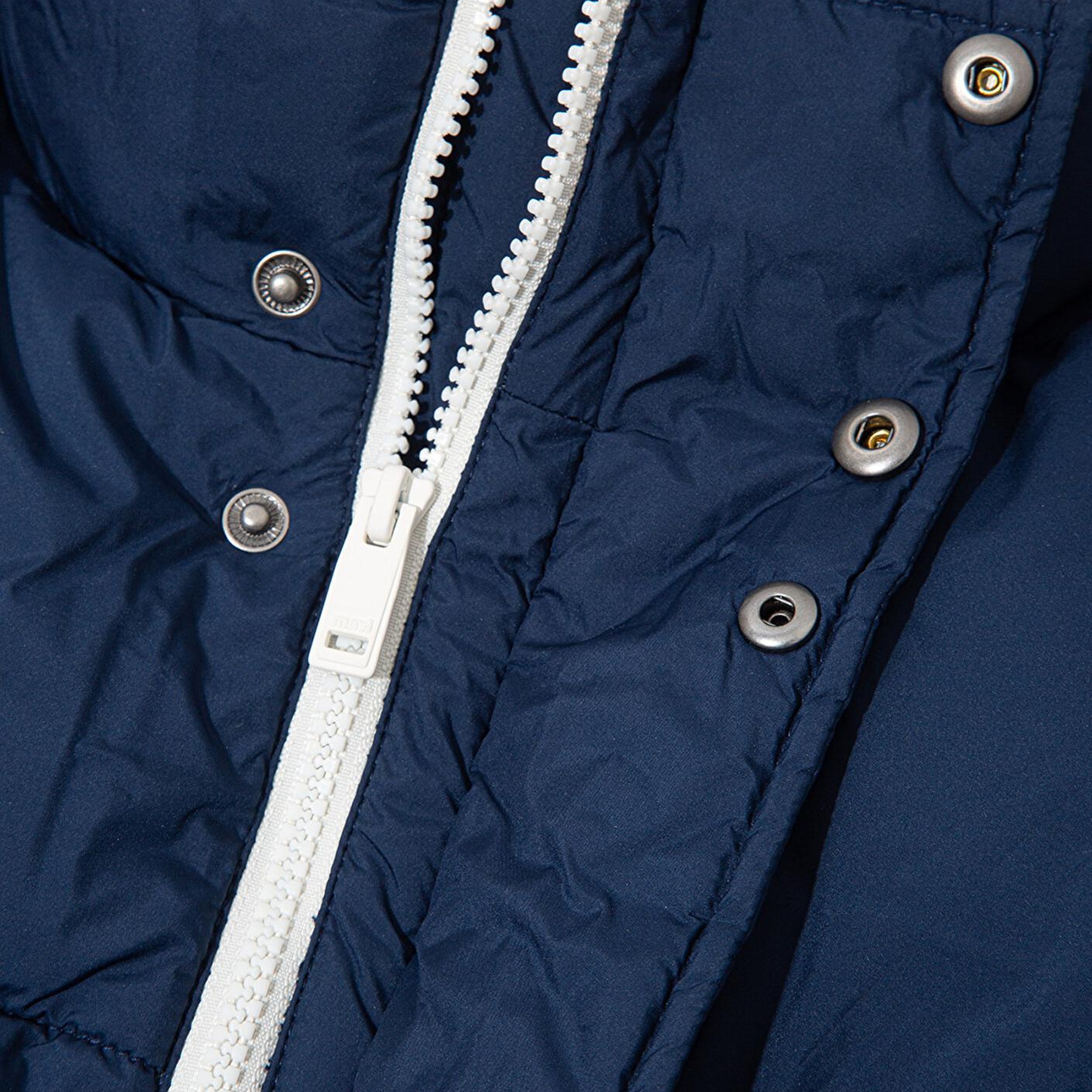 Mavi Dik Yaka Mavi Şişme Mont 0110609-89353