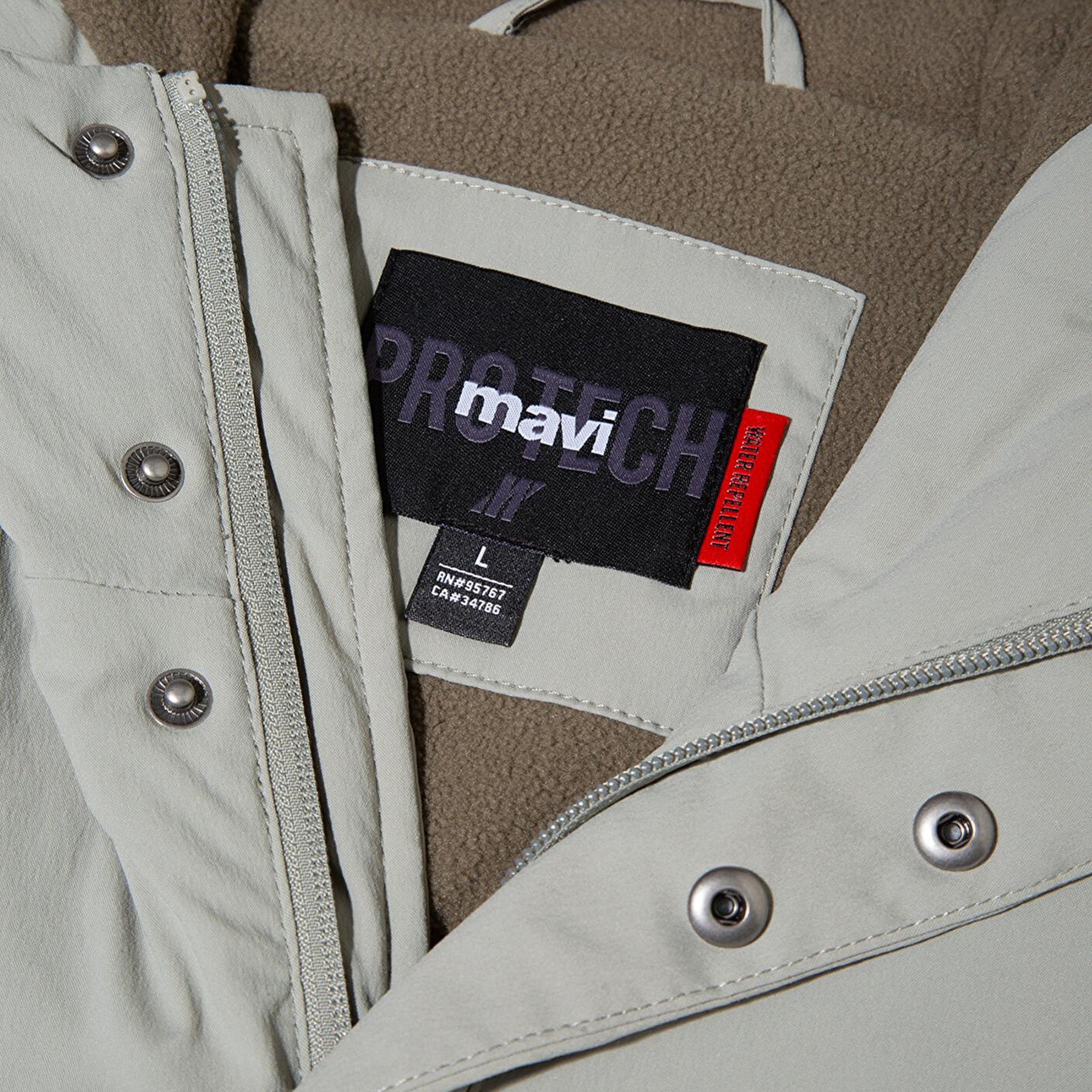 Mavi Su İtici Kapüşonlu Yeşil Mont 0110614-71484