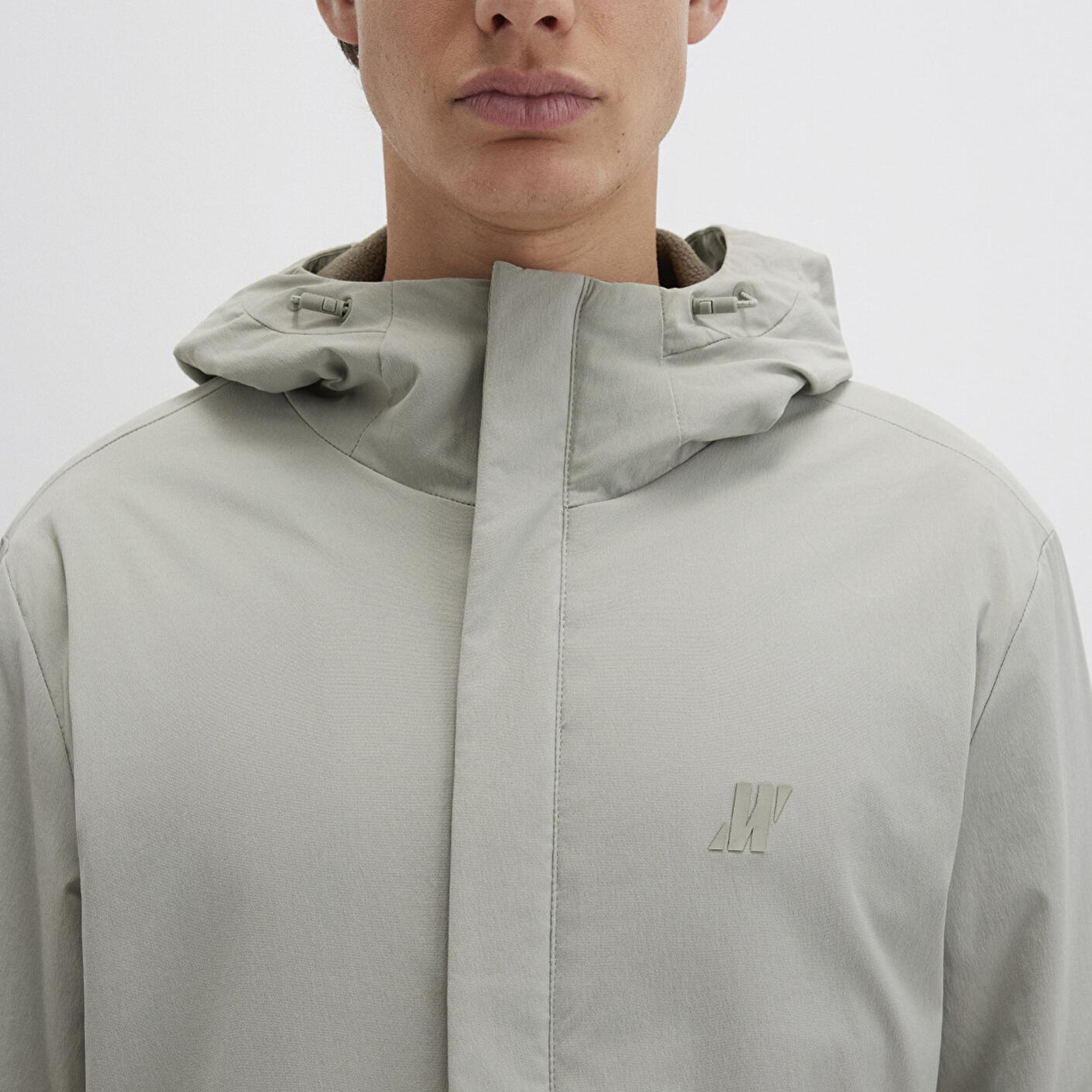 Mavi Su İtici Kapüşonlu Yeşil Mont 0110614-71484