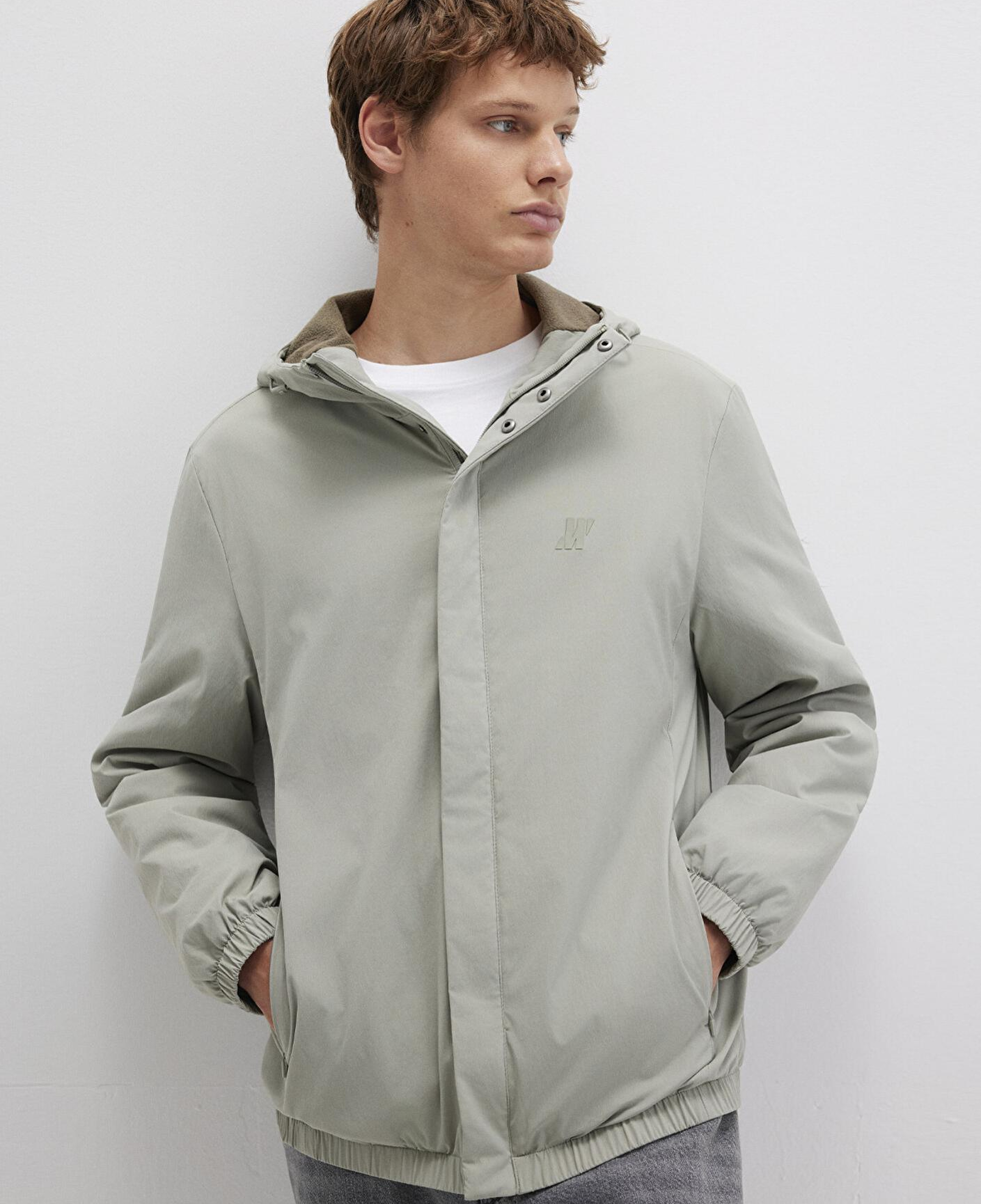 Mavi Su İtici Kapüşonlu Yeşil Mont 0110614-71484