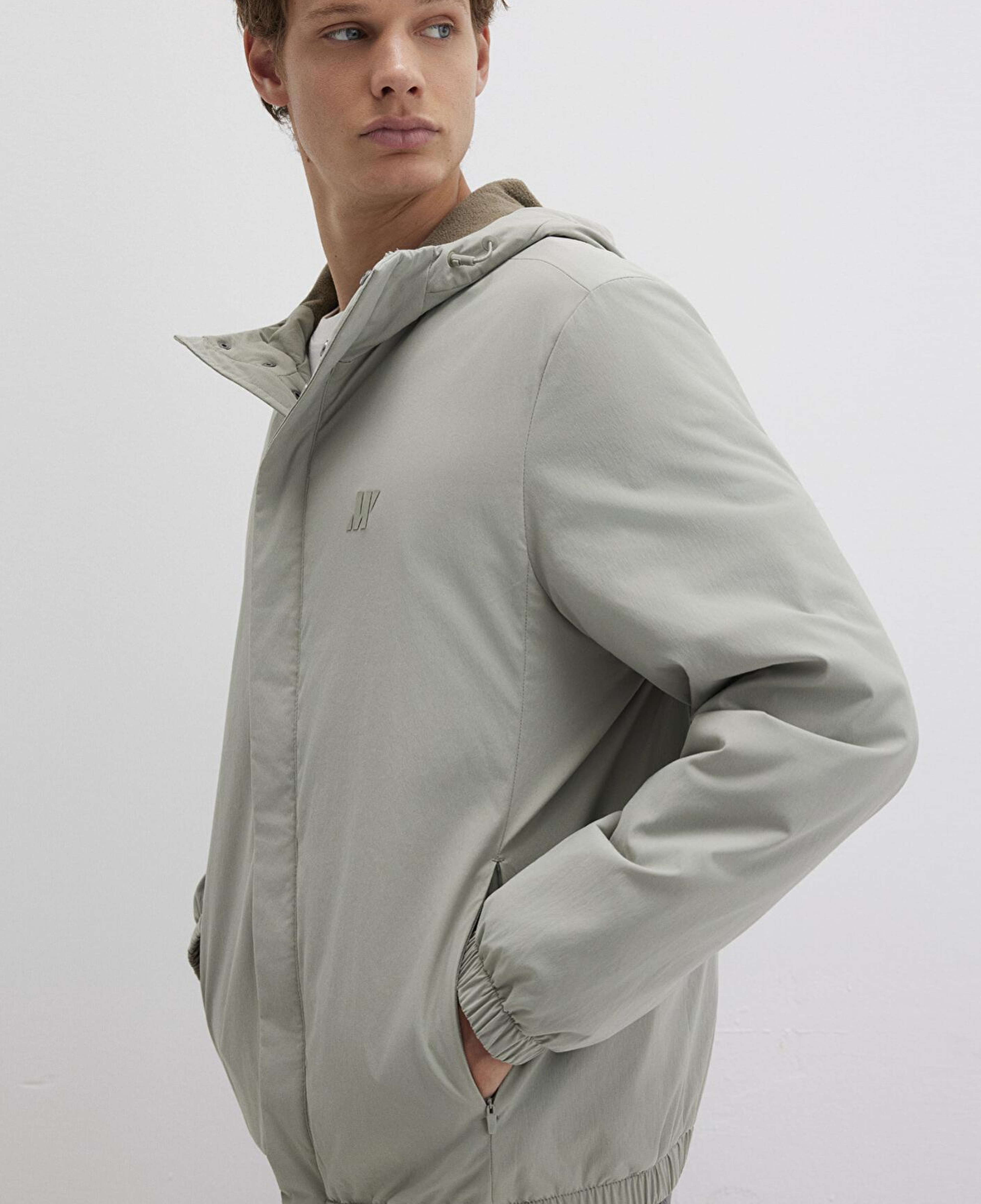 Mavi Su İtici Kapüşonlu Yeşil Mont 0110614-71484