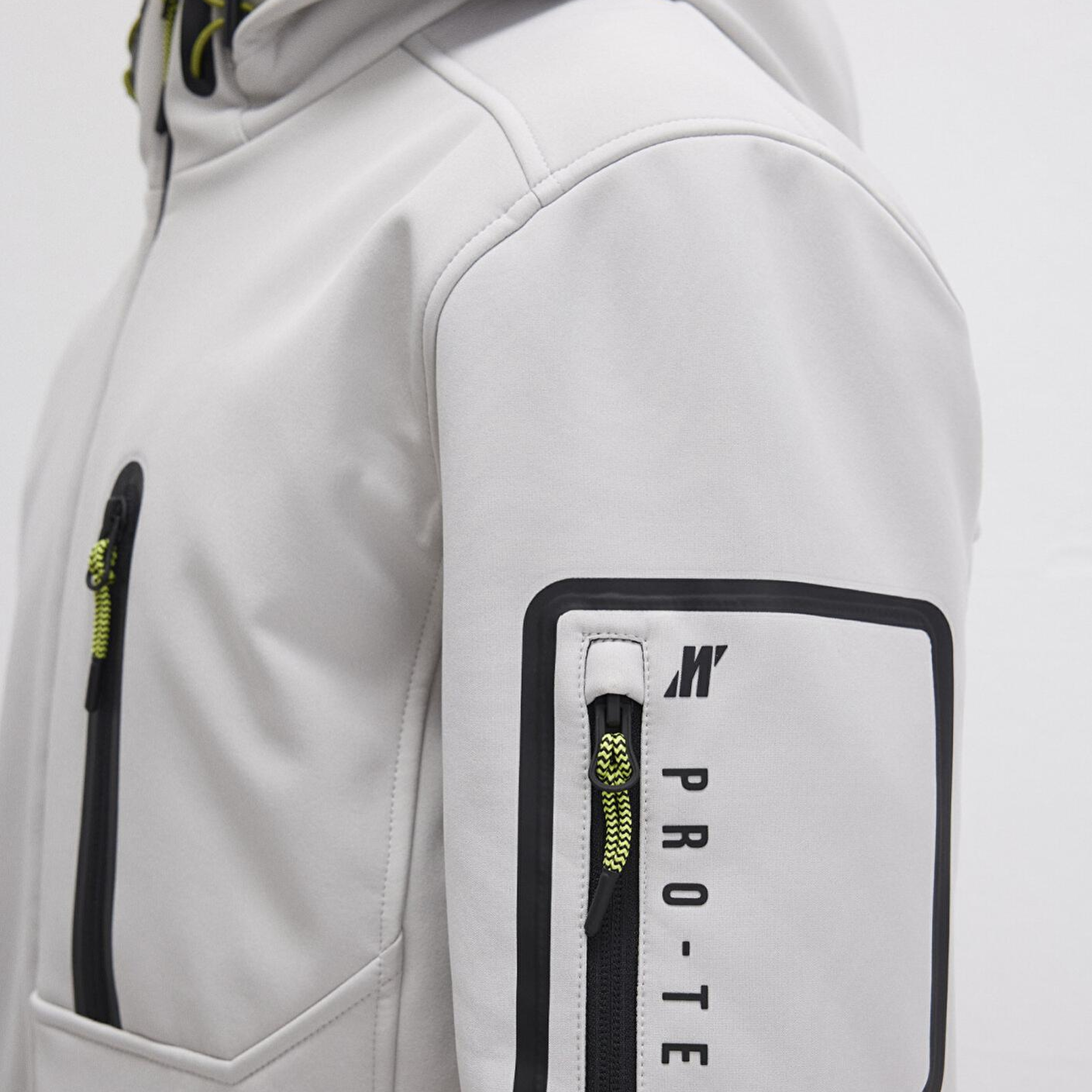 Mavi Su İtici Kapüşonlu Gri Scuba Ceket Slim Fit / Dar Kesim 0110264-70074