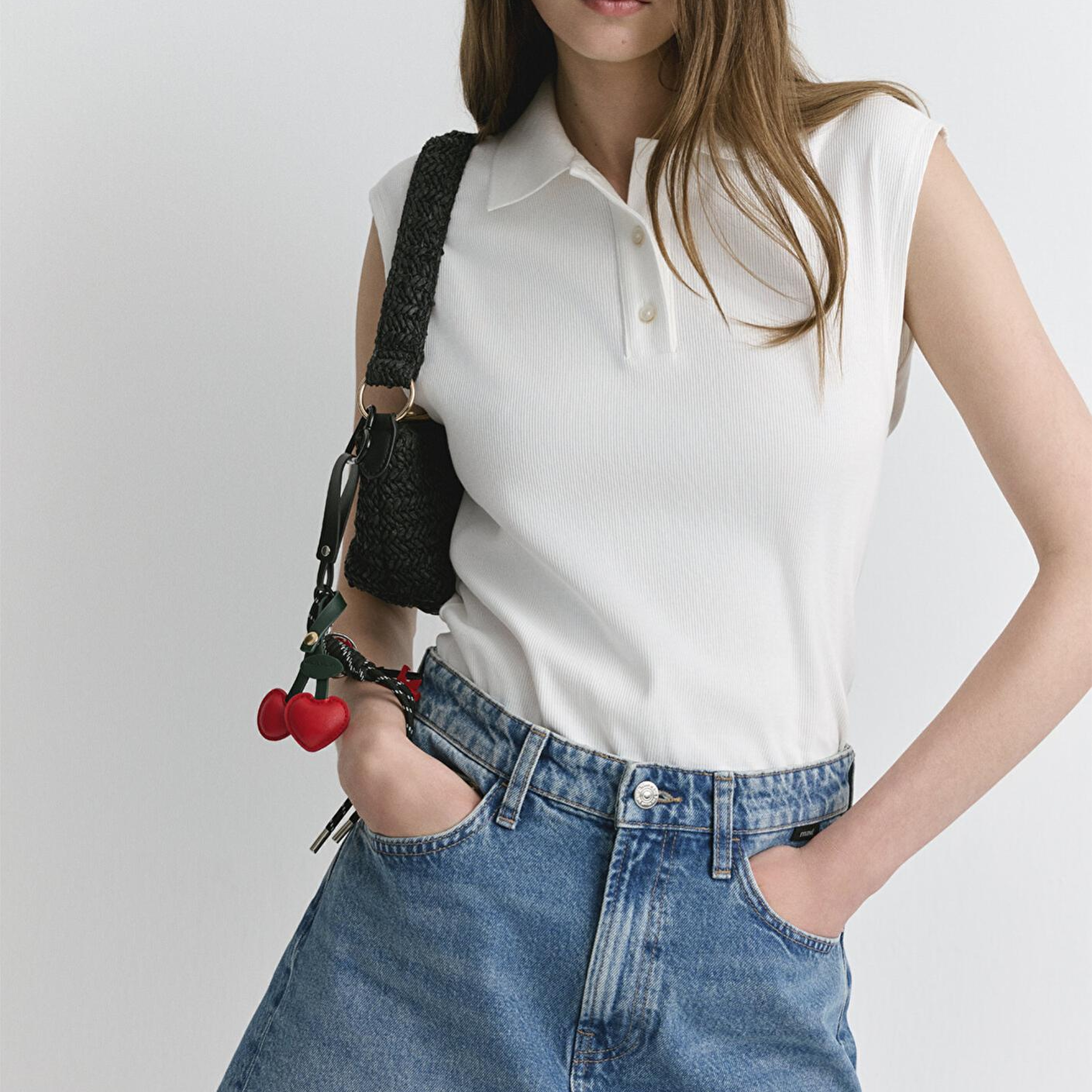 Mavi Tiera Classic Denim Puslu Indigo Mavi Jean Etek 1310654-89730