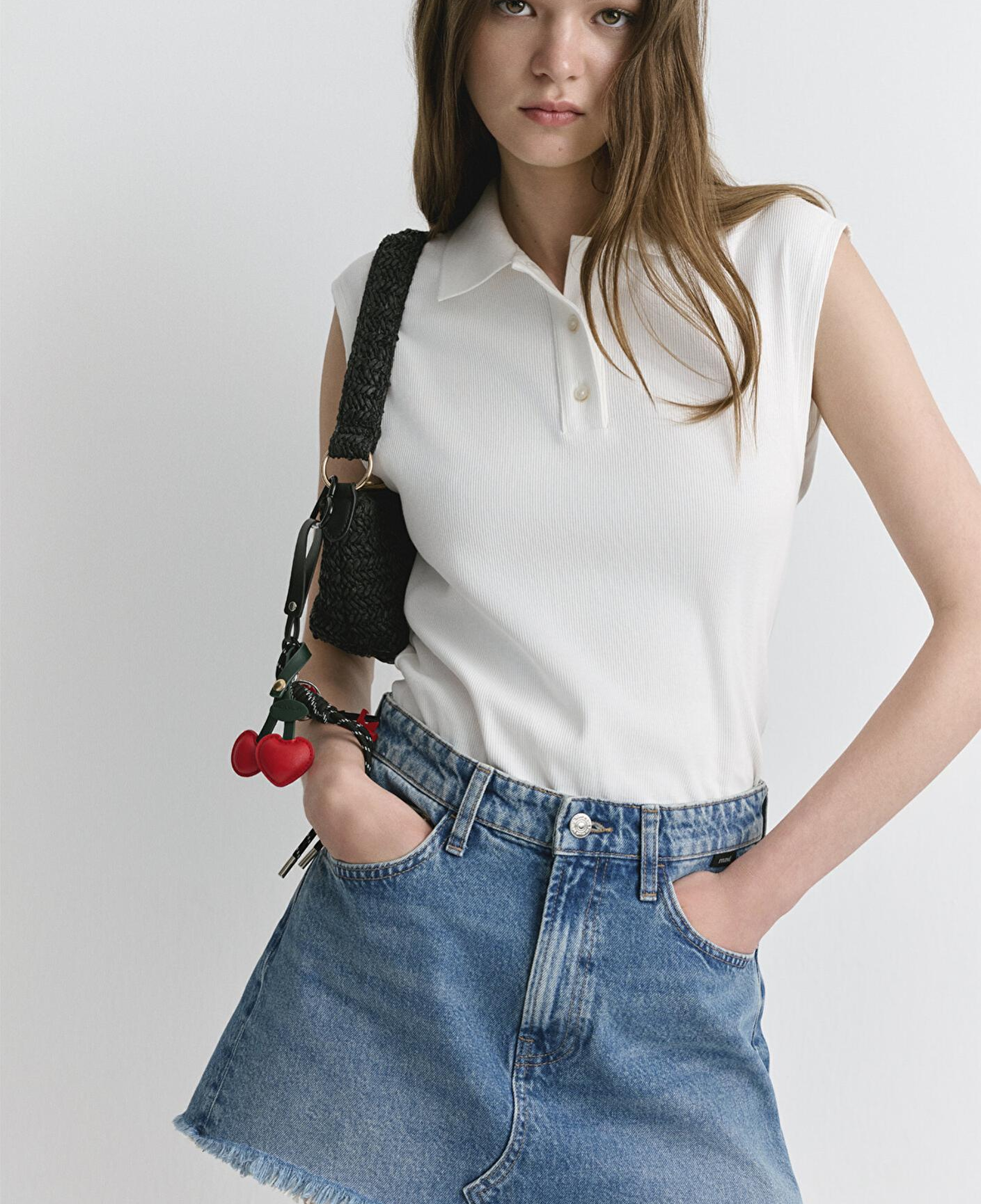 Mavi Tiera Classic Denim Puslu Indigo Mavi Jean Etek 1310654-89730