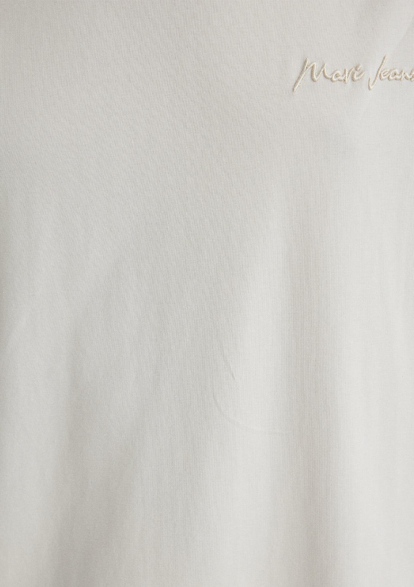 Mavi Mavi Jeans Nakışlı Ekru Basic tişört Loose Fit / Bol Rahat Kesim 0612733-70134