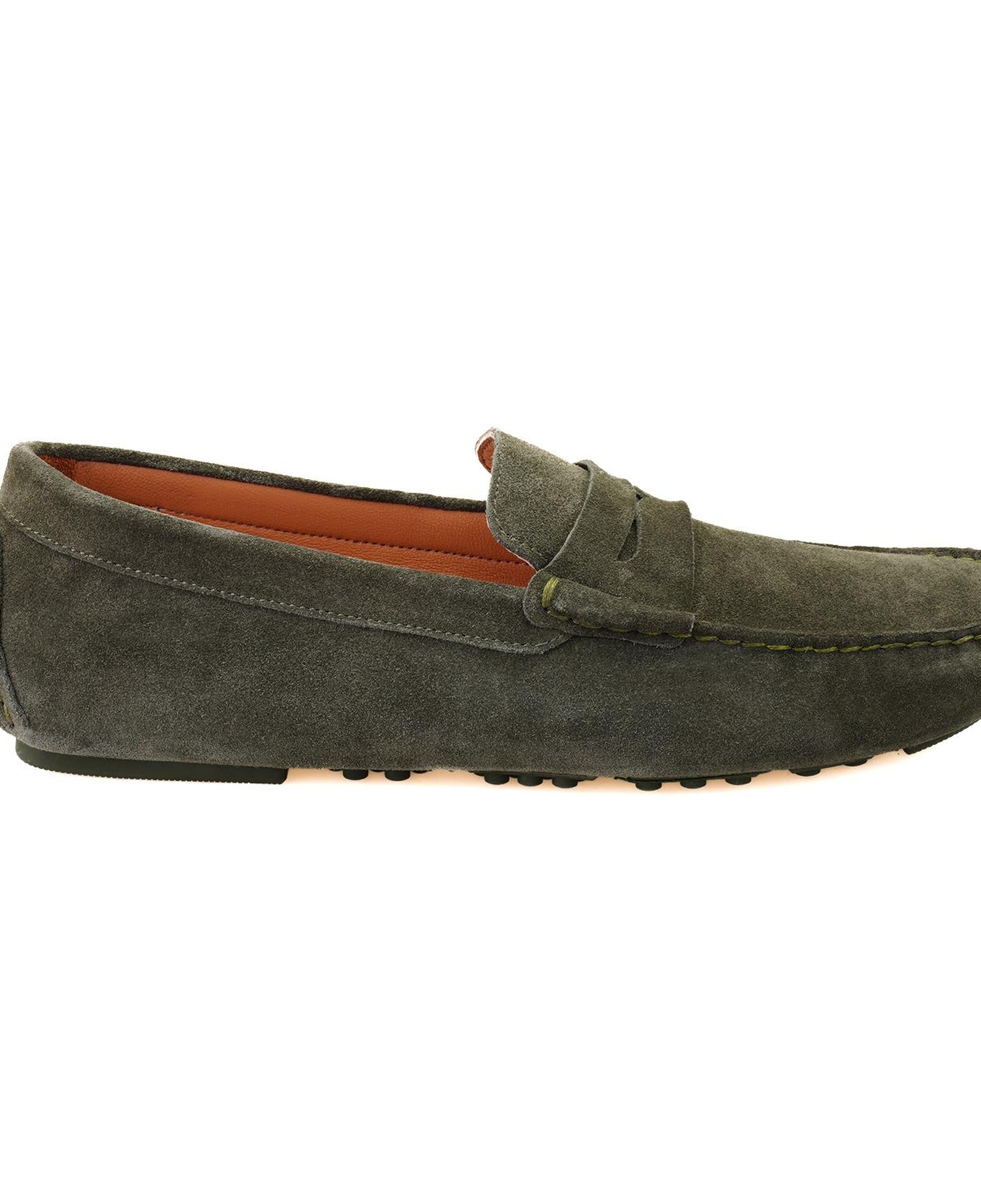 Akira Yeşil Erkek Süet Deri Loafer