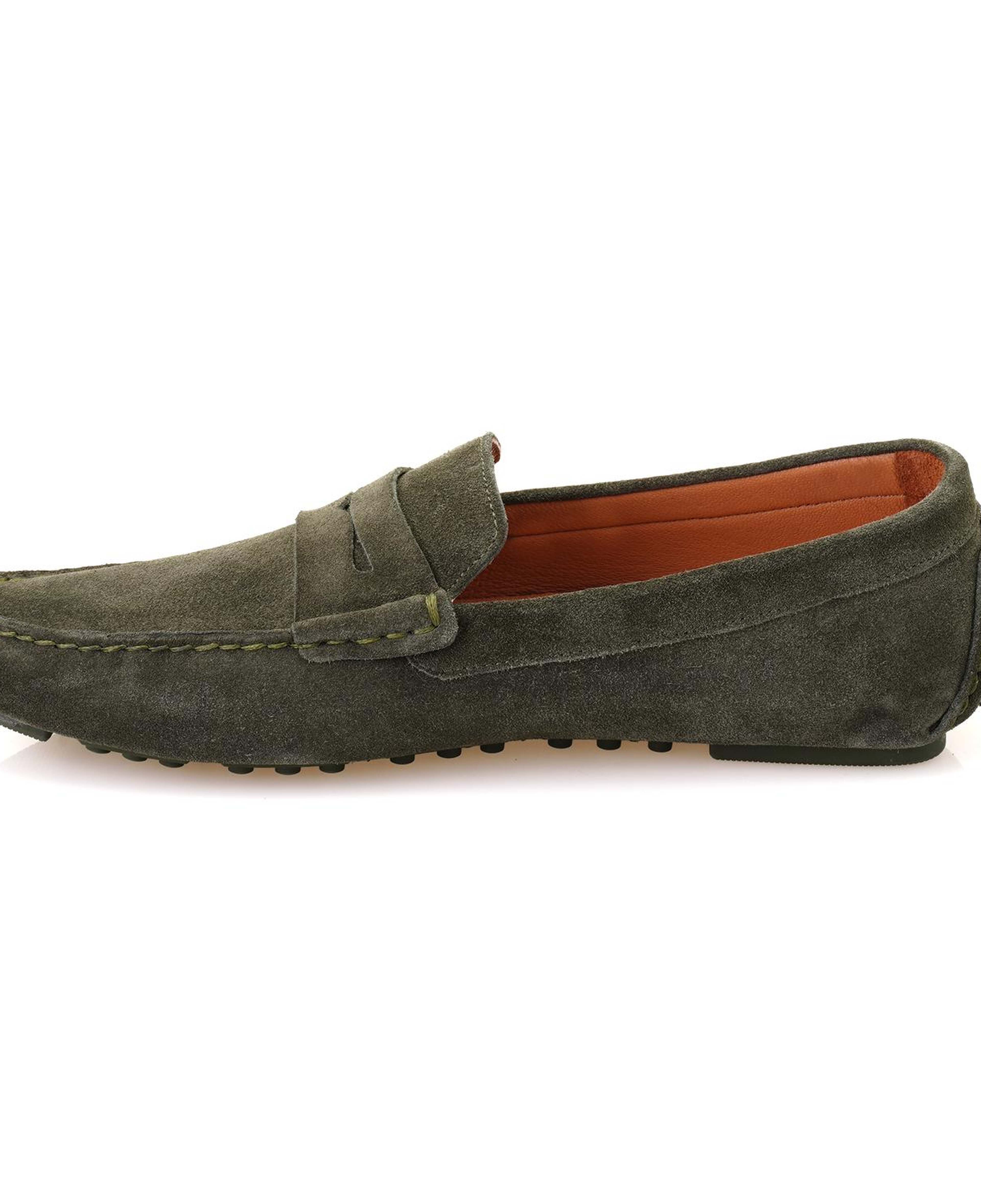 Akira Yeşil Erkek Süet Deri Loafer
