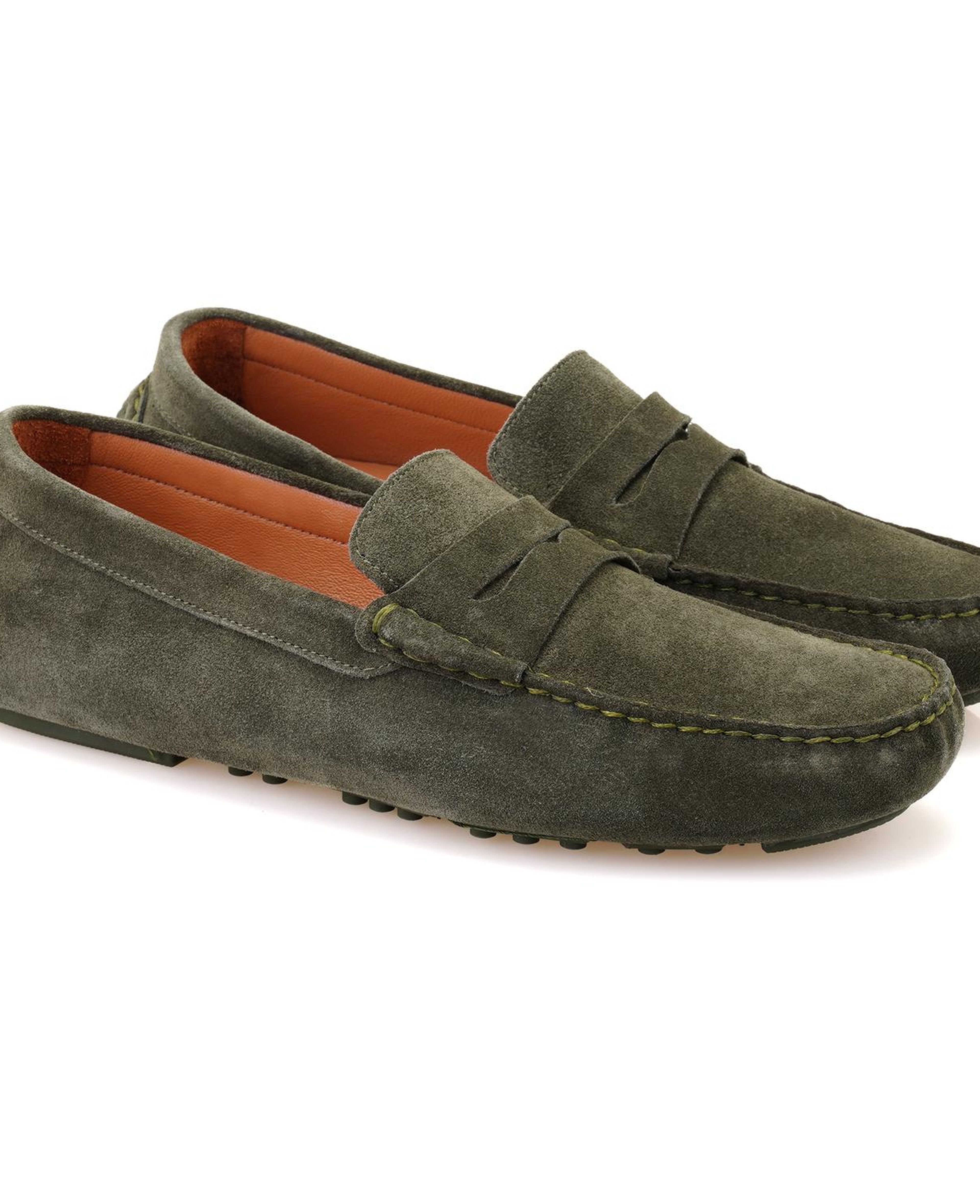 Akira Yeşil Erkek Süet Deri Loafer