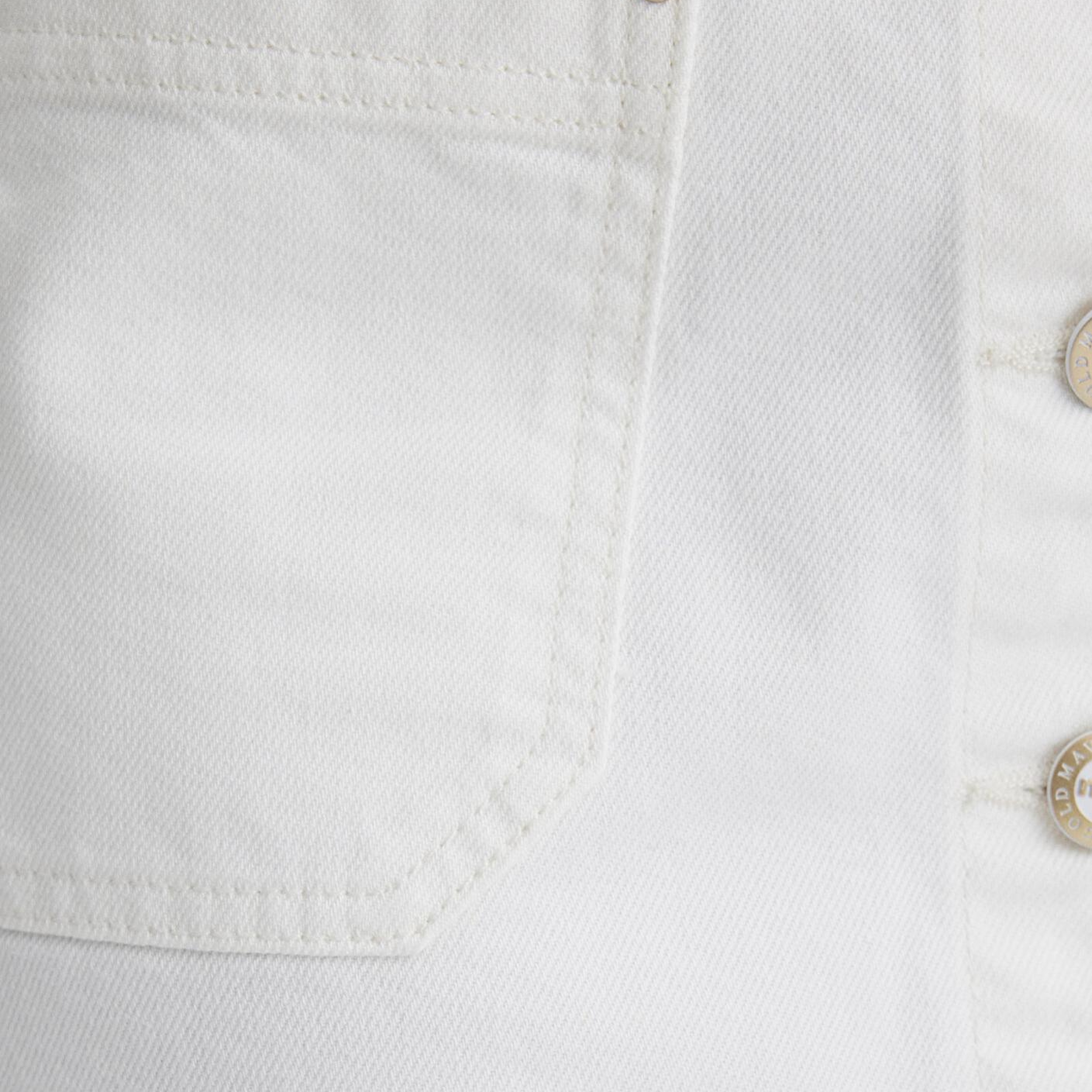 Mavi Silvana Gold Premium Kırık Beyaz Jean Etek 1310404-89729