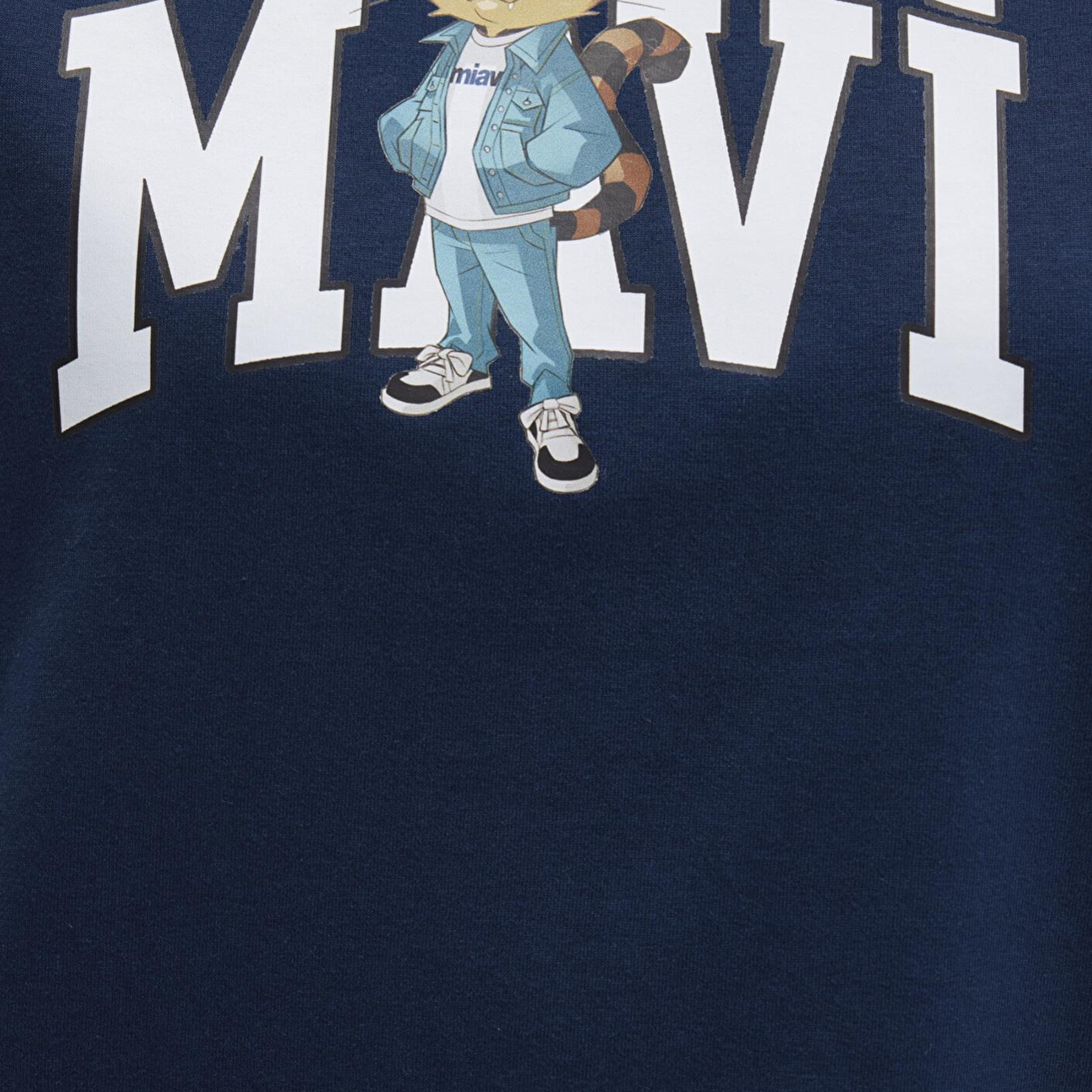 Mavi Kedi Logo Baskılı Lacivert Tişört Regular Fit / Normal Kesim 1613282-82454